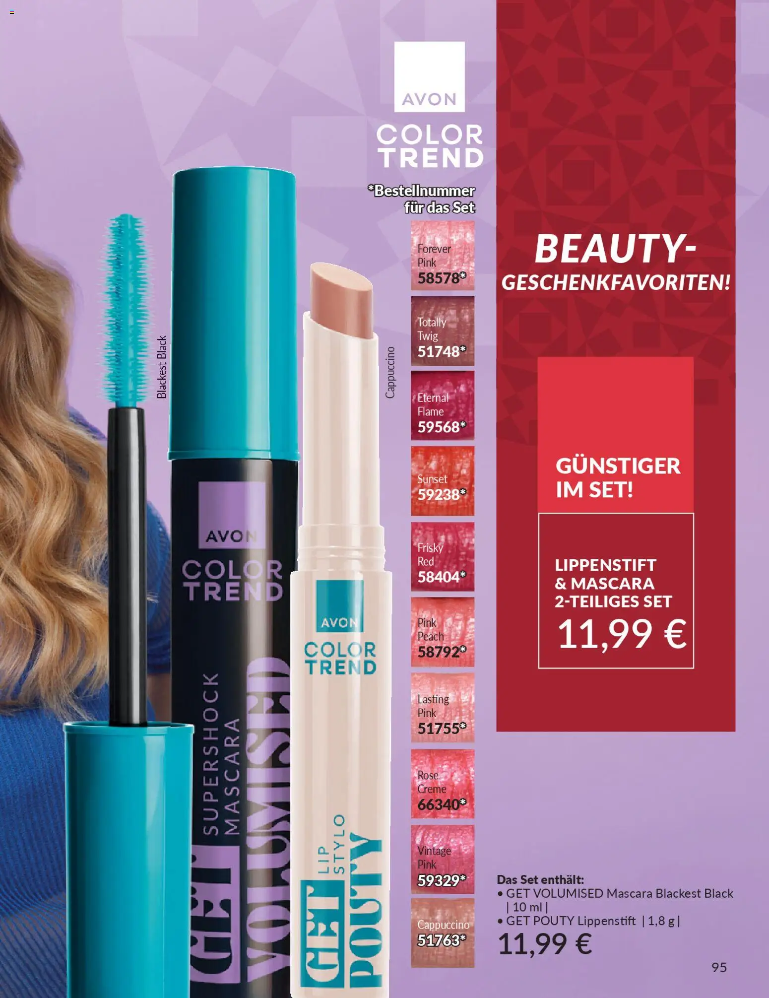 AVON Katalog Dezember 2025 – gültig ab 01.12.2025 | Seite: 97 | Produkte: Lippenstift, Creme, Mascara