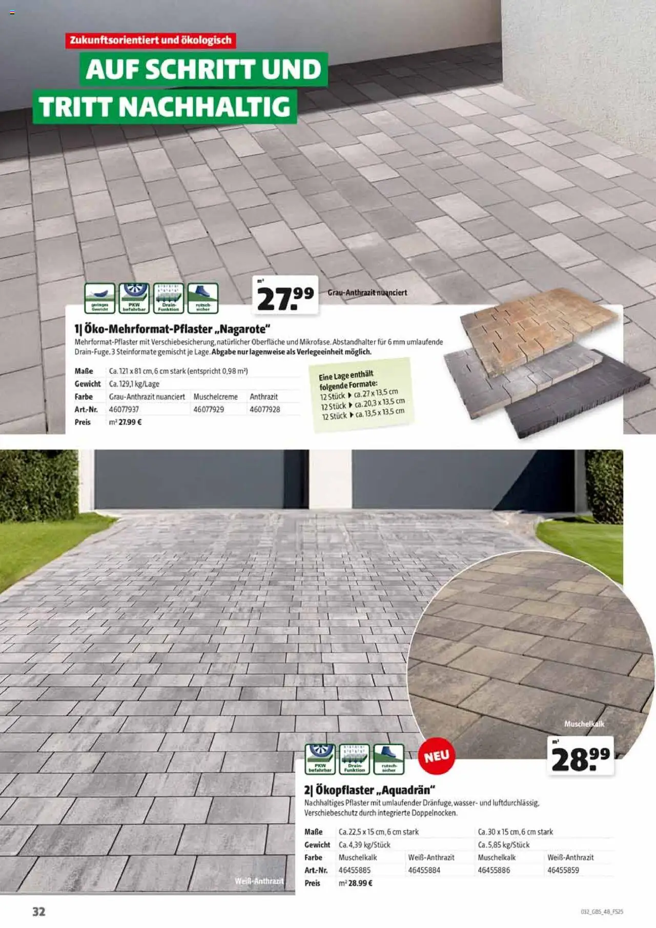 HERKULES Gartenbaustoffe - gültig ab dem 28.07.2025 | Seite: 32 | Produkte: Gewicht, Wasser