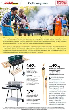 Pogląd oferty "Brico Marché gazetka - Wiosna" - ważna od 04.03.2026 | Strona: 48 | Produkty: Grill, Ruszt, Półka, Olej