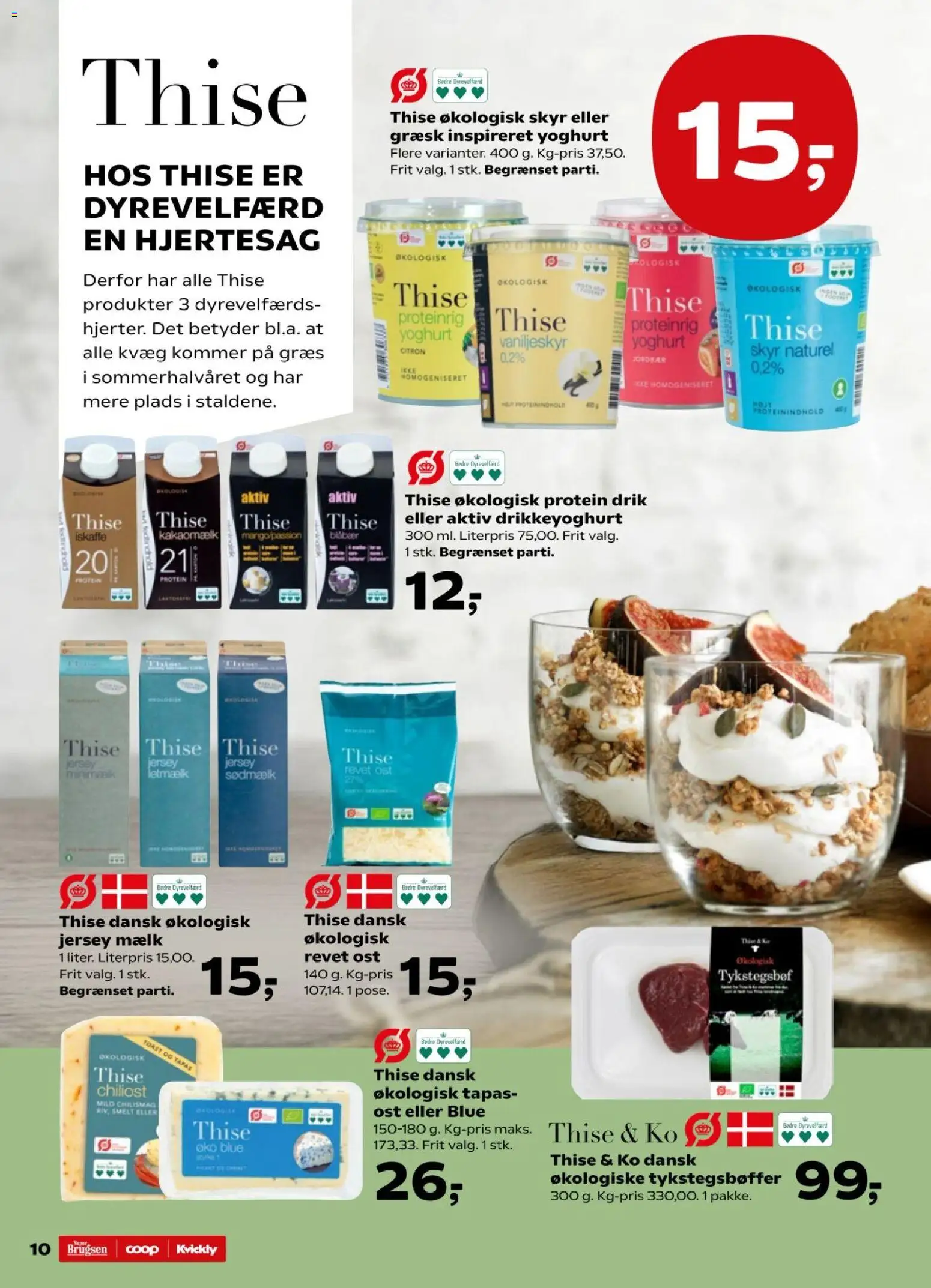 Super Brugsen tilbudsavis – gyldig fra 22.01.2026 | Side: 10 | Produkter: Ost, Yoghurt, Skyr, Jordbær