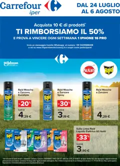 Anteprima del volantino Carrefour Iper Insetticidi catalogo valido a partire dal 24.07.2025