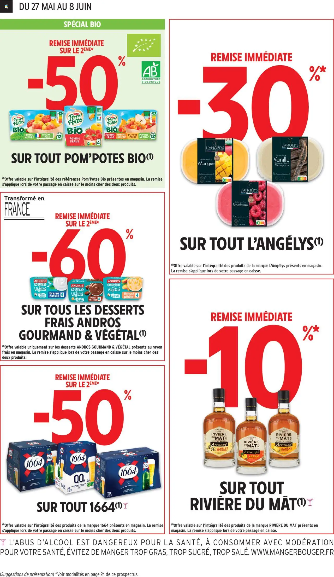  | Page: 4 | Produits: Amande, Poire, Lait, Ananas