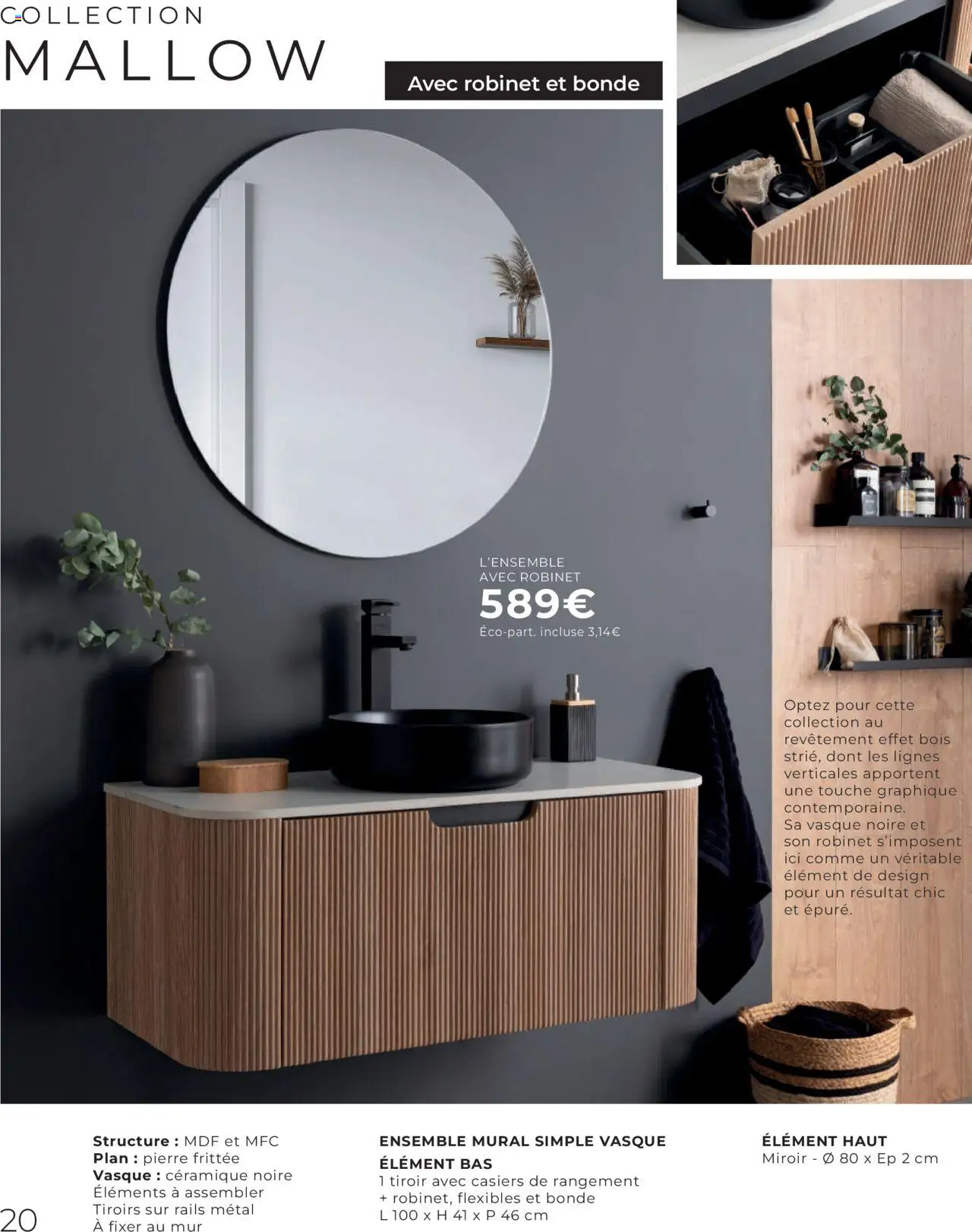  | Page: 20 | Produits: Robinet, Tiroirs, Miroir