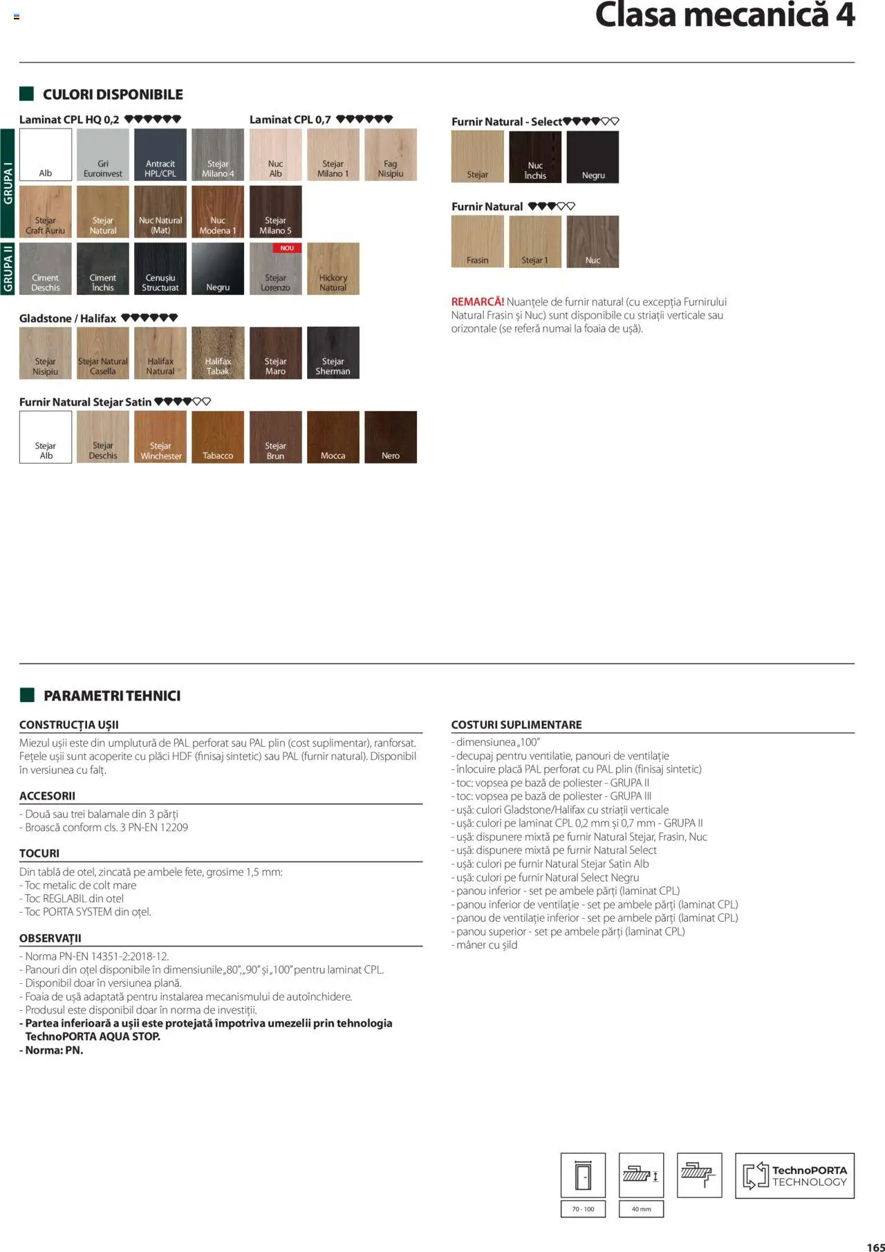 Catalog Proges – valabil de la 01.05.2025 | Pagină: 165 | Produse: Vopsea, Tablă, Mâner, Ușă