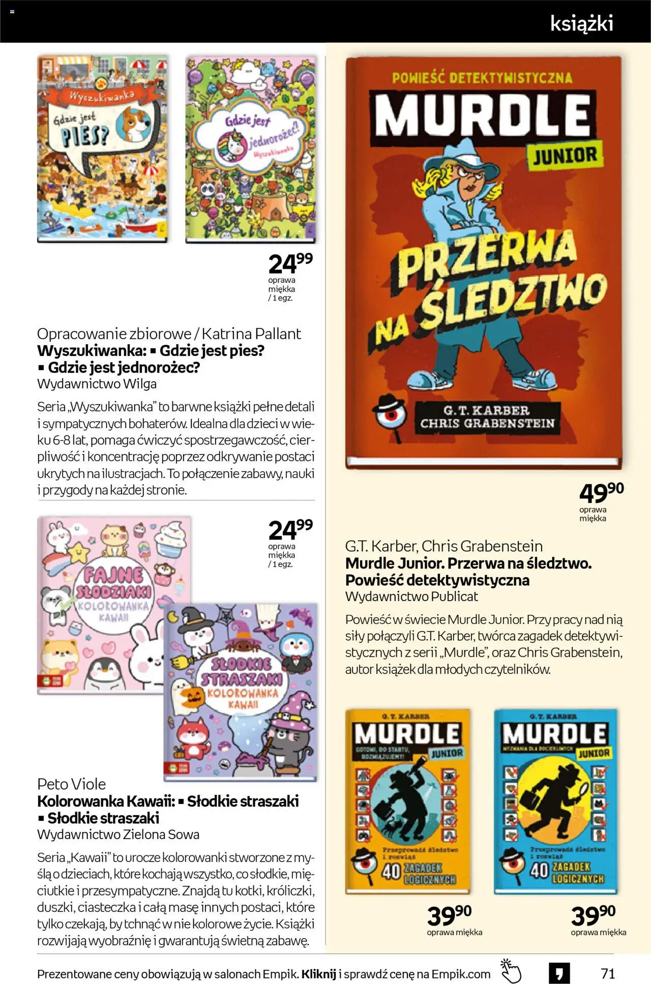 Empik promocje - Tom kultury Książki od 15.10.2025 | Strona: 71 | Produkty: Jednorożec, Książki, Ciasteczka