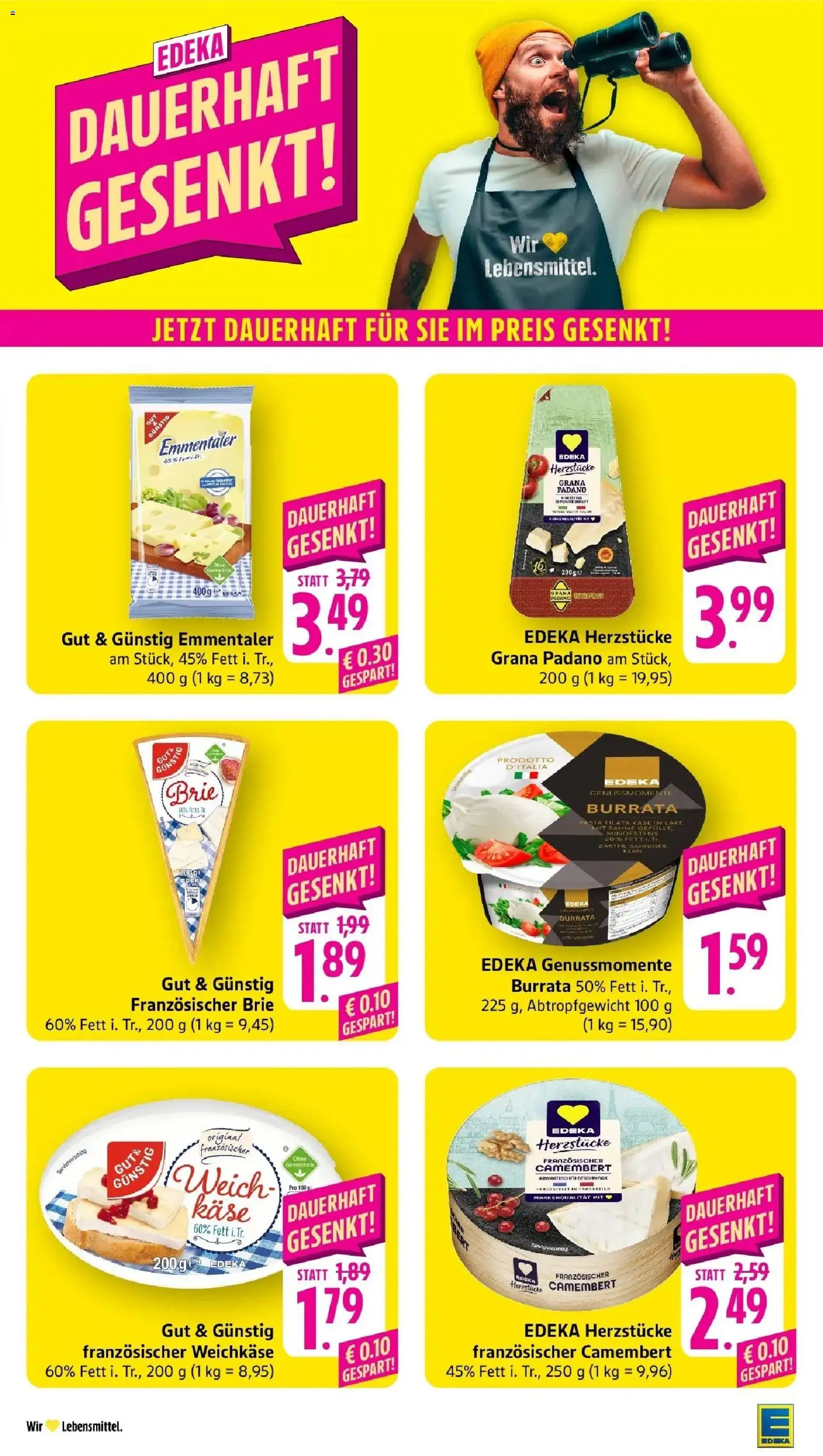 Edeka prospekt Ludwigshafen	 – gültig ab 20.04.2026 | Seite: 21 | Produkte: Käse, Burrata