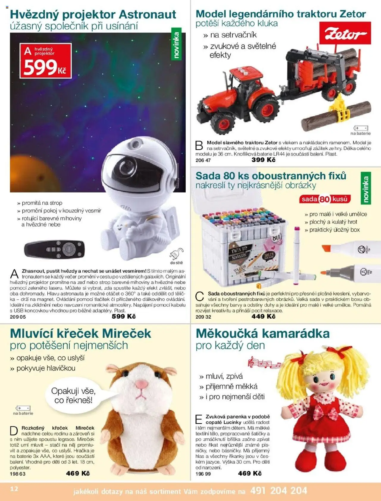 Decodoma katalog Vánoce 2025 od 09.10.2025 | Strana: 12 | Produkty: Panenka, Box, Projektor, USB