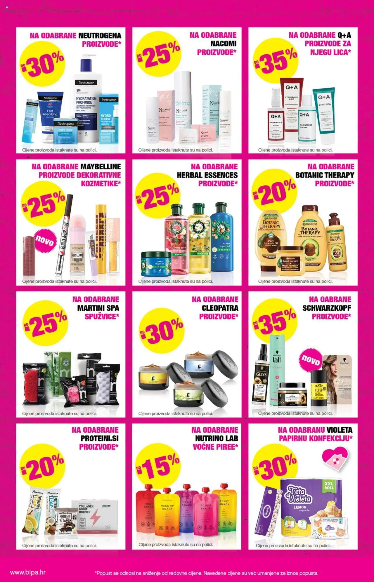 Bipa katalog | vrijedi od 07.08.2025 | Stranica: 6 | Proizvodi: Feta, Violeta, Garnier, Toner