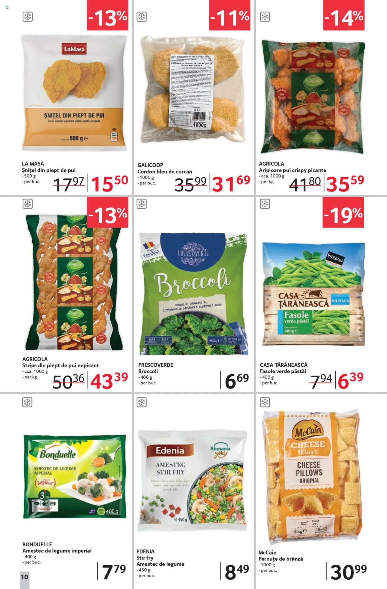 Noul catalog Selgros – valabil de la 19.09.2025 | Pagină: 10 | Produse: Masă, Cordon bleu, Brânză, Fasole verde