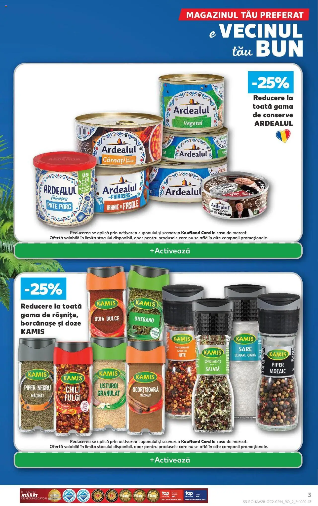 Catalog Kaufland - Bucureşti – valabil de la 09.07.2025 | Pagină: 3 | Produse: Pate, Condimente, Piper, Cârnați