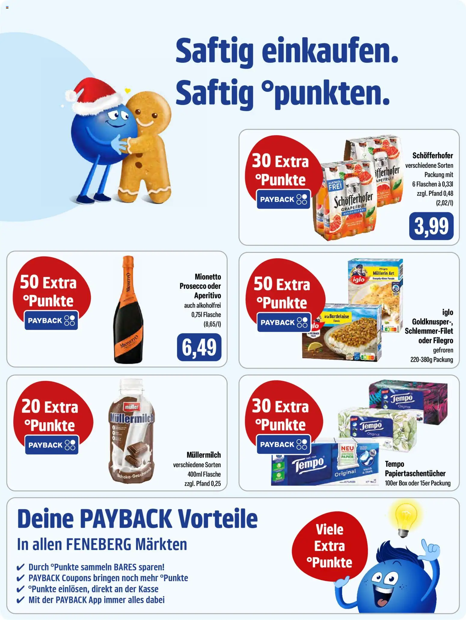 Feneberg Angebote – gültig ab 29.12.2025 | Seite: 8 | Produkte: Iglo, Grapefruit, Prosecco, Tempo