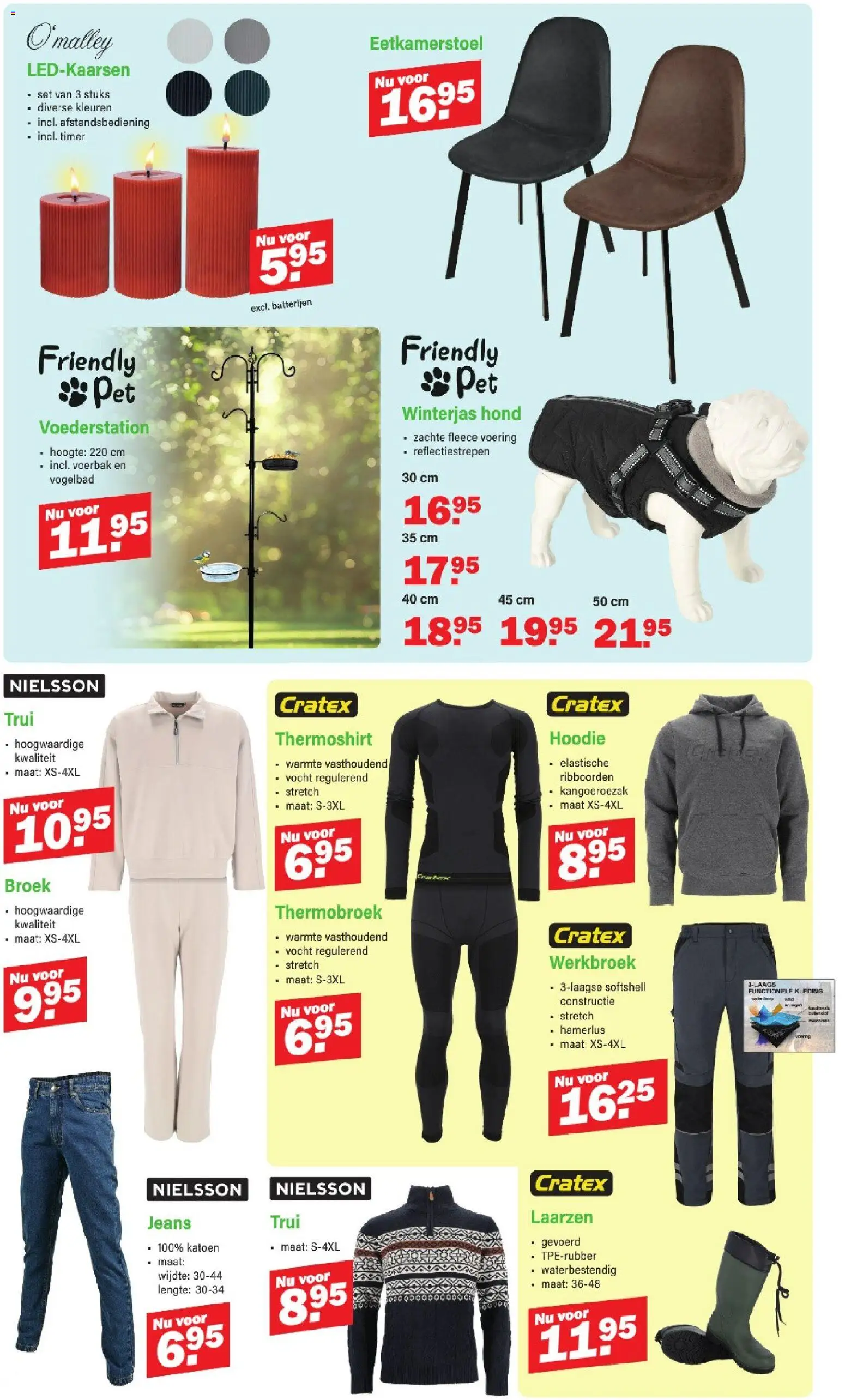 {H1} | Pagina: 5 | Producten: Broek, Laarzen, Trui, Batterijen
