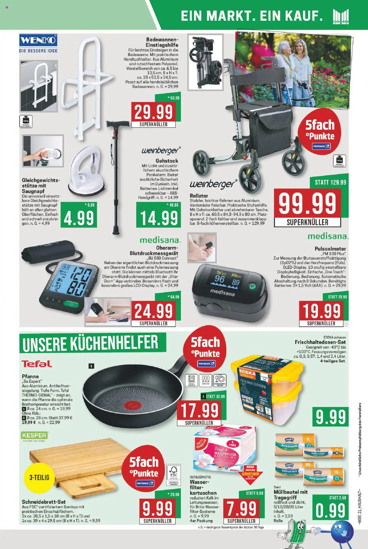 Marktkauf Prospekt 	 - gültig ab dem 25.08.2025 | Seite: 21 | Produkte: Batterien, Bad, Wasser