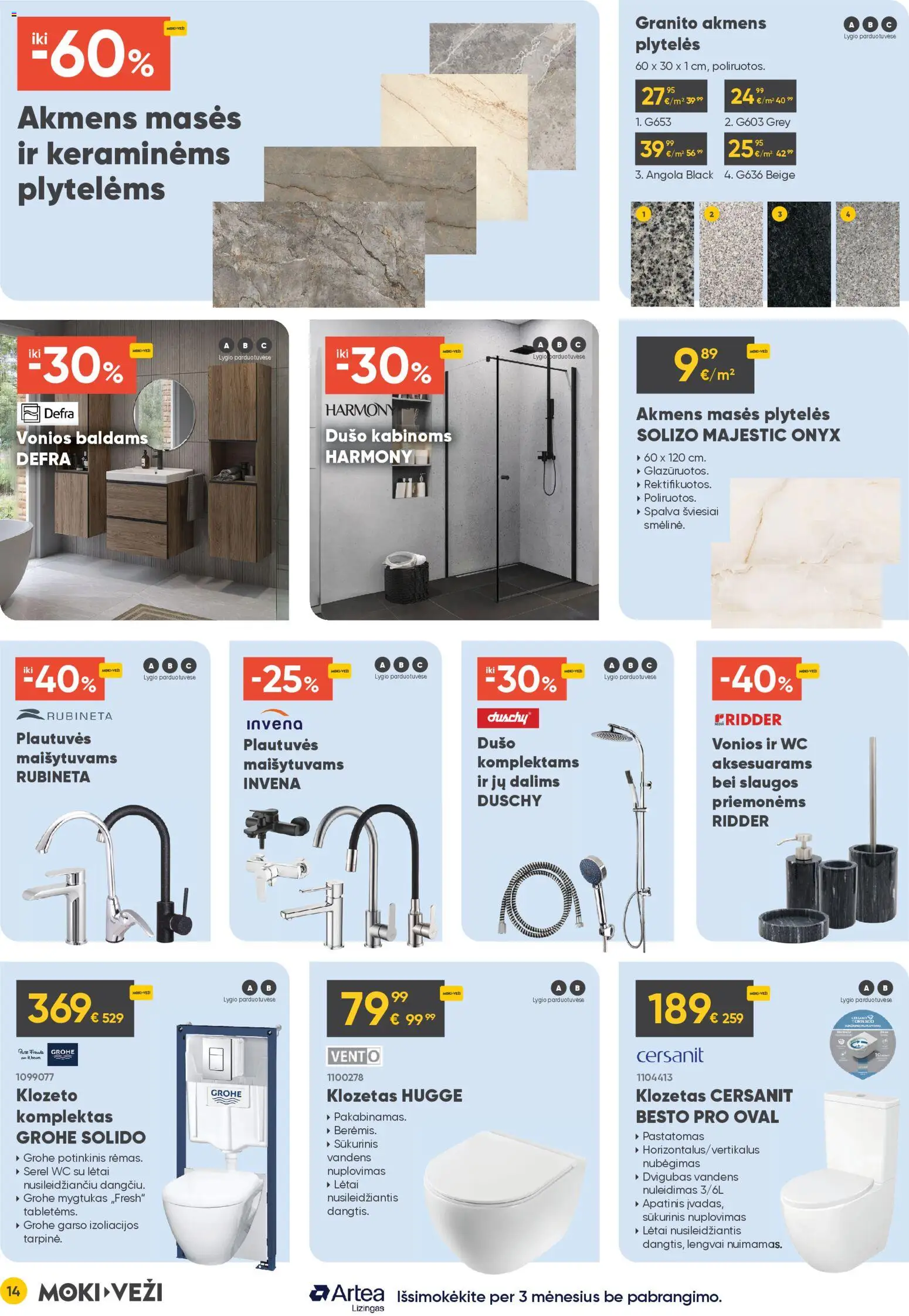 MOKI VEŽI akcijos nuo 02.04.2026 | Puslapis: 14 | Prekių: Wc, Klozetas