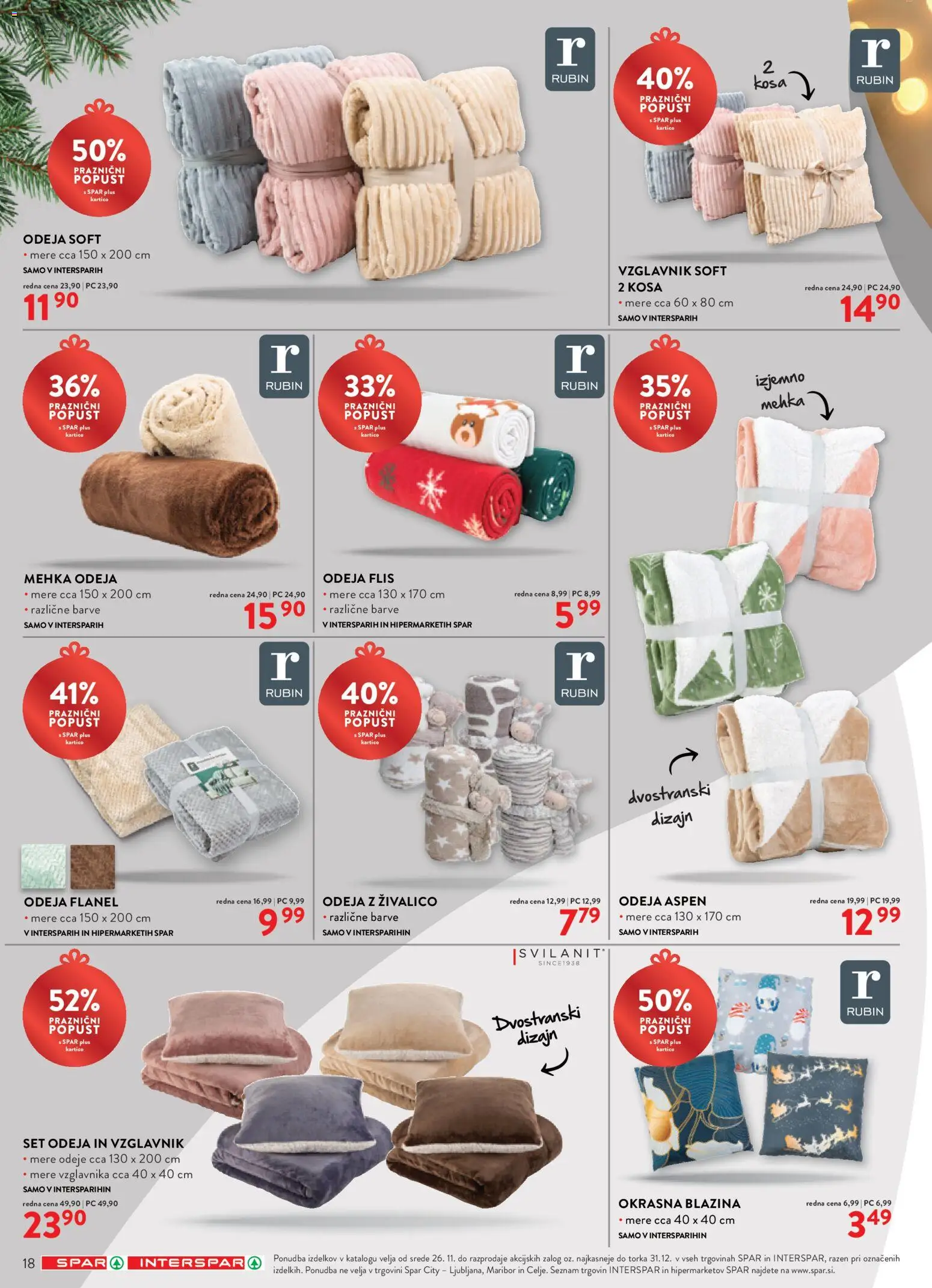 Novi Spar katalog ponudbe – veljaven od 26.11.2025 | Stran: 18