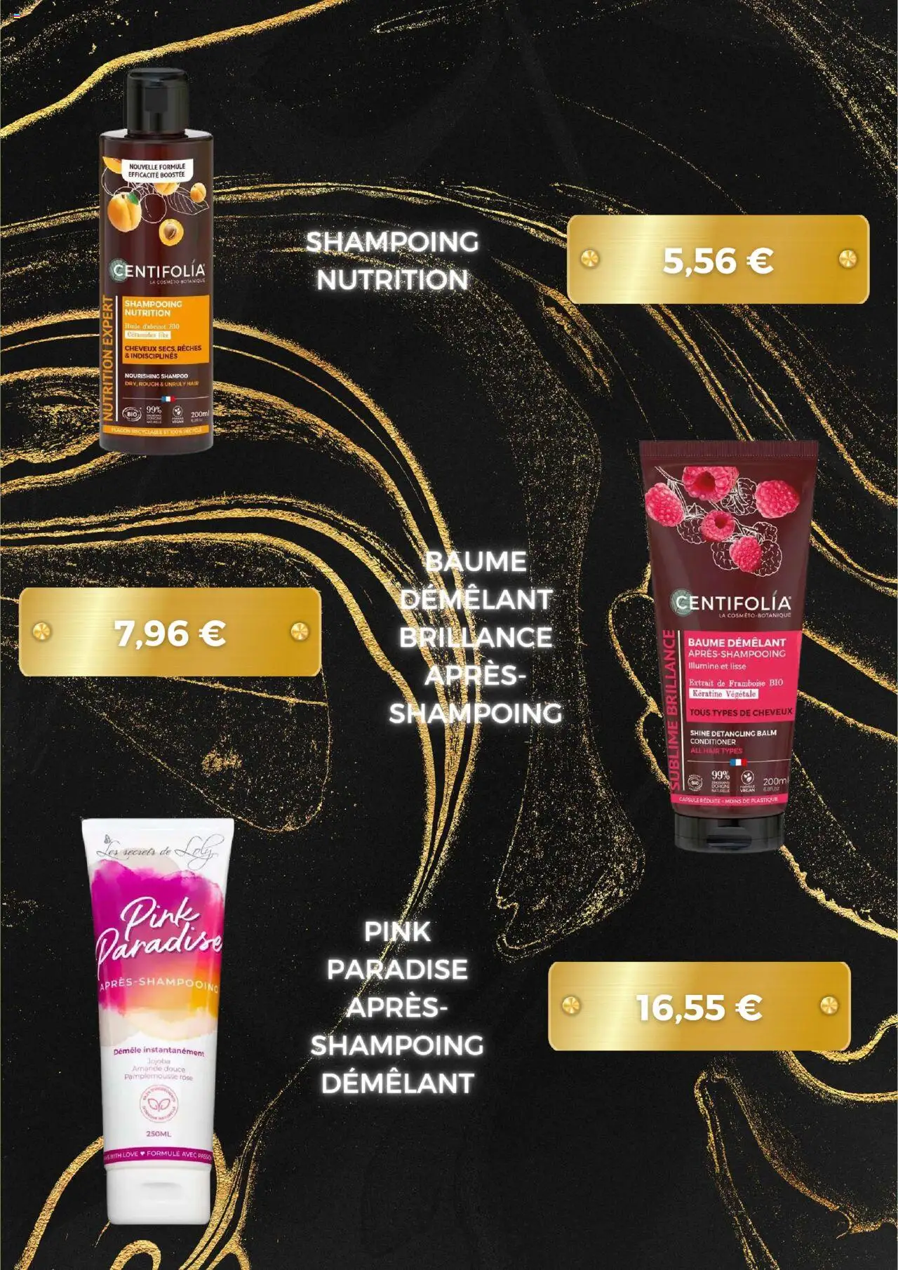 {H1} | Page: 7 | Produits: Amande, Framboise, Shampooing, Shampoing