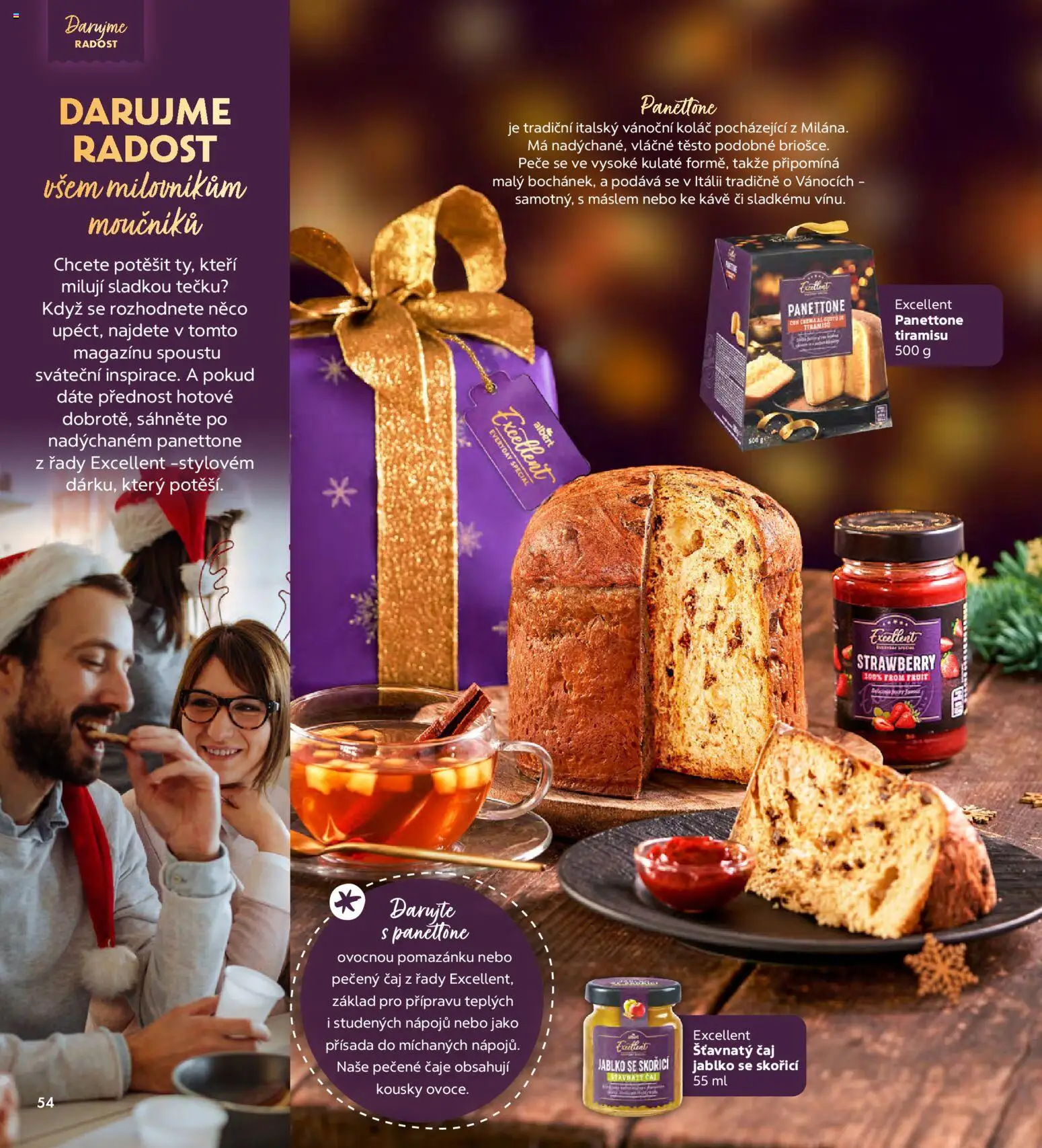 Albert magazín od 01.12.2025 | Strana: 54 | Produkty: Tiramisu, Čaj, Čaje, Panettone