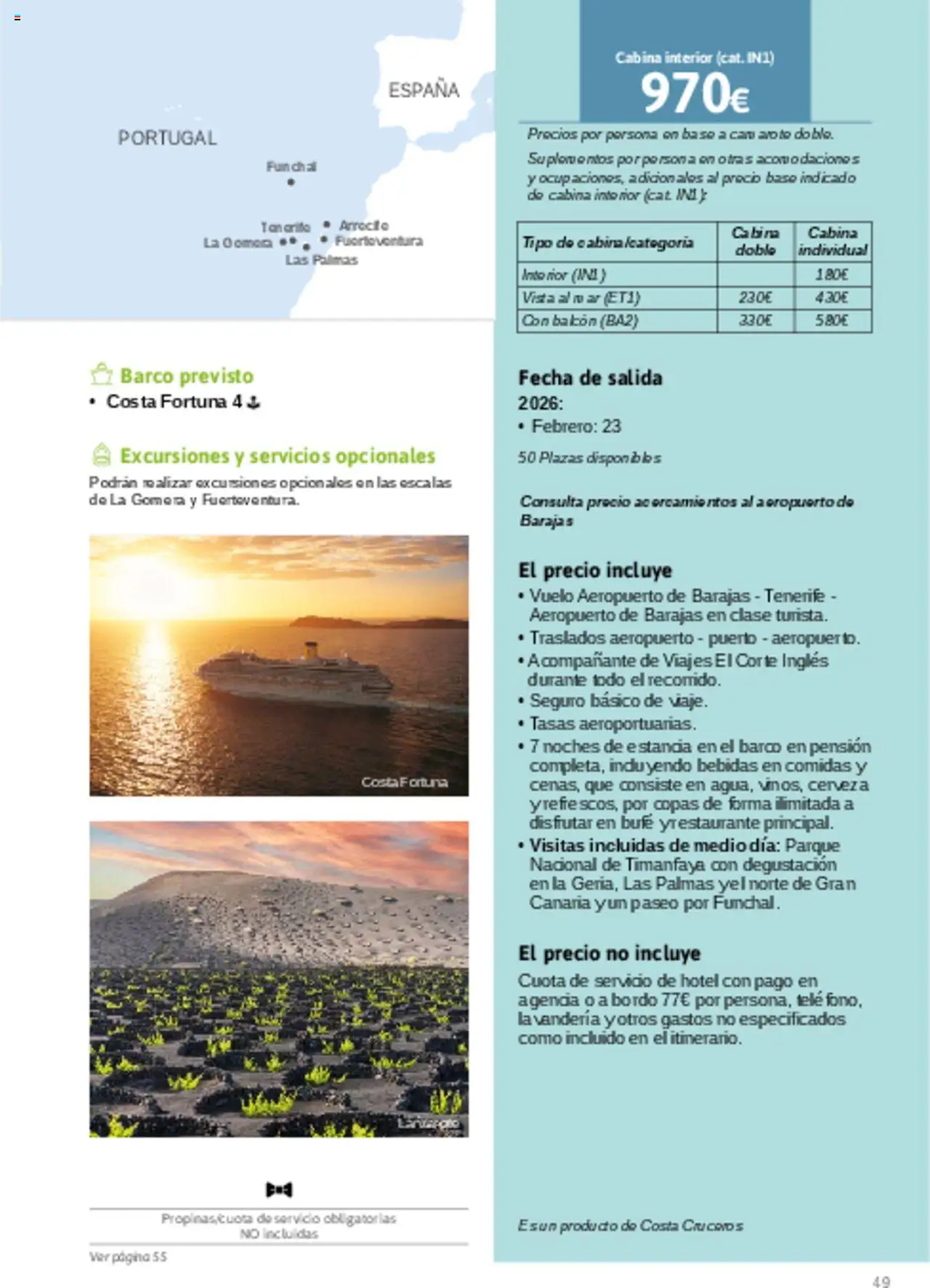 Viajes El Corte Inglés - Catálogo Turismo Social Castilla La Mancha │ válido desde el 03.02.2025 | Página: 49 | Productos: Cerveza