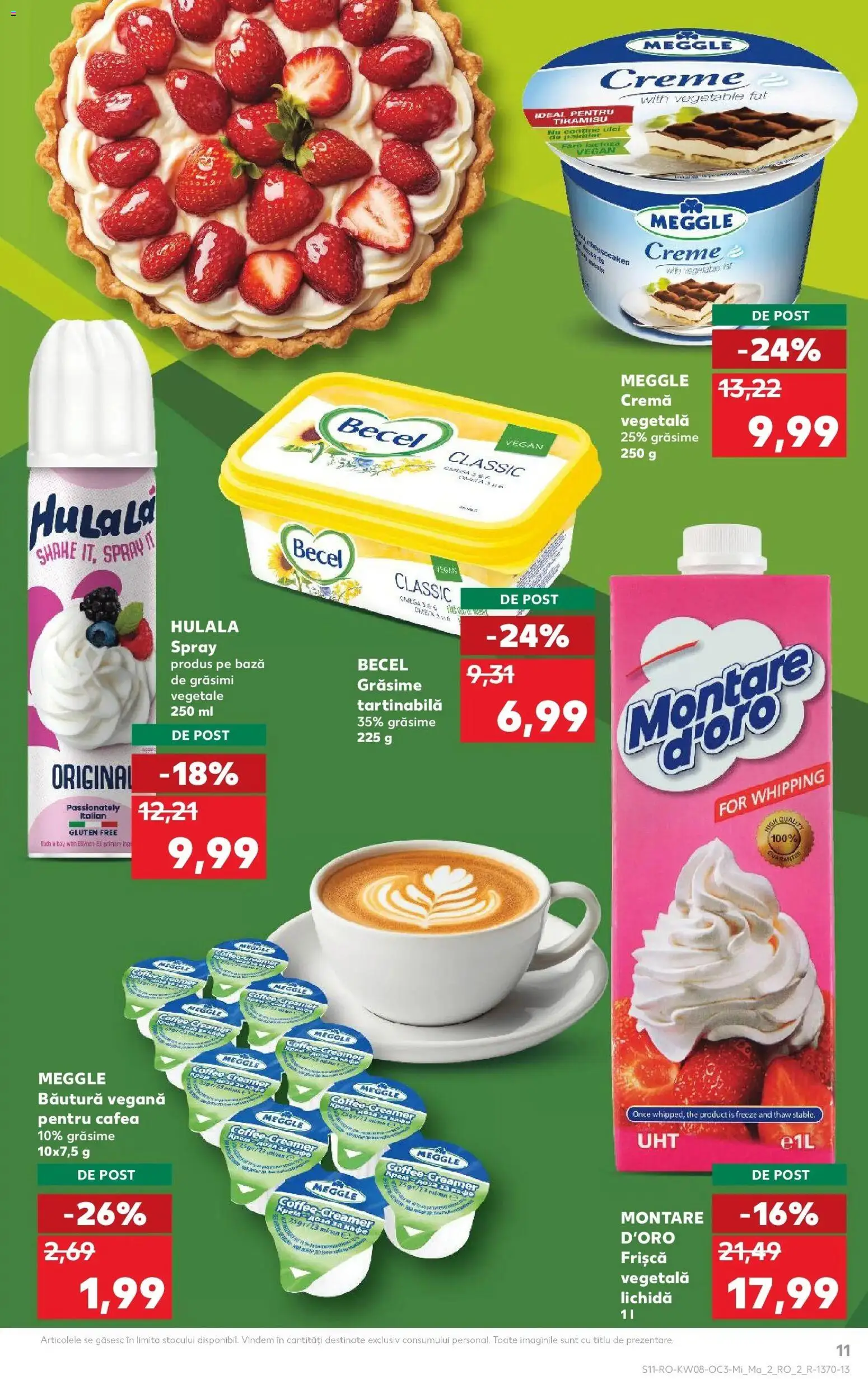 Noul catalog Kaufland – valabil de la 18.02.2026 | Pagină: 11 | Produse: Cremă, Tiramisu, Cafea, Frișcă
