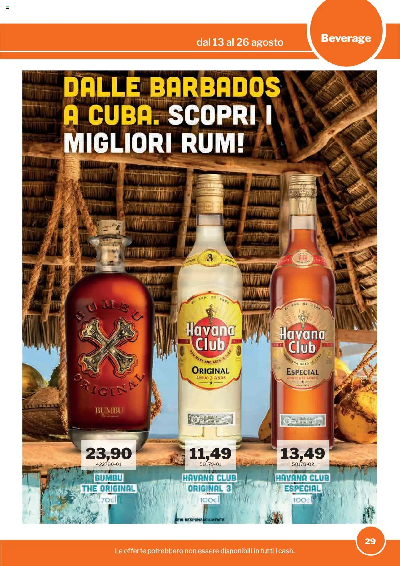 Volantino Sogegross del 13.08.2025 | Pagina: 29 | Prodotti: Rum, The