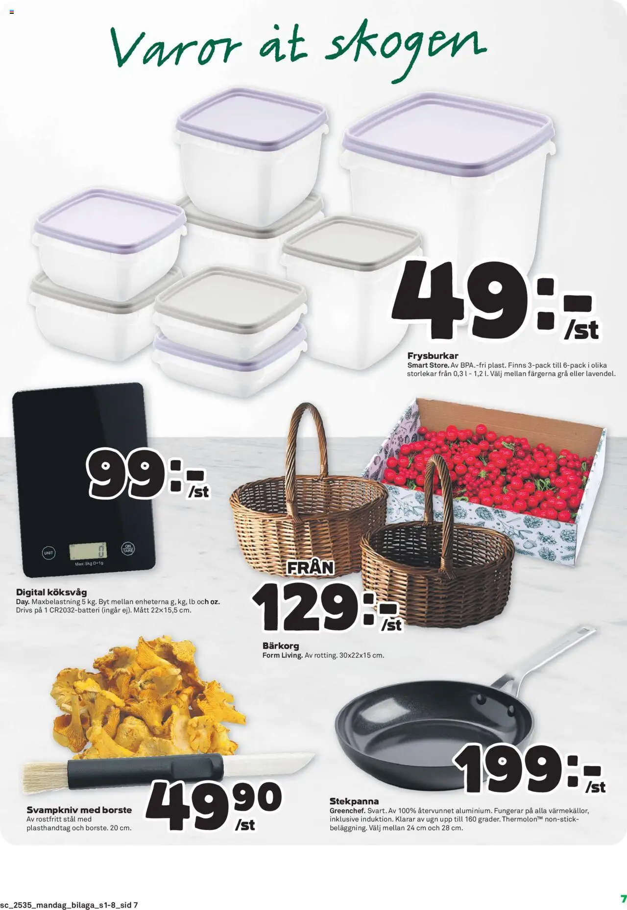 Coop Forum reklamblad aktuell från 25.08.2025 | Sida: 23 | Produkter: Köksvåg, Stekpanna