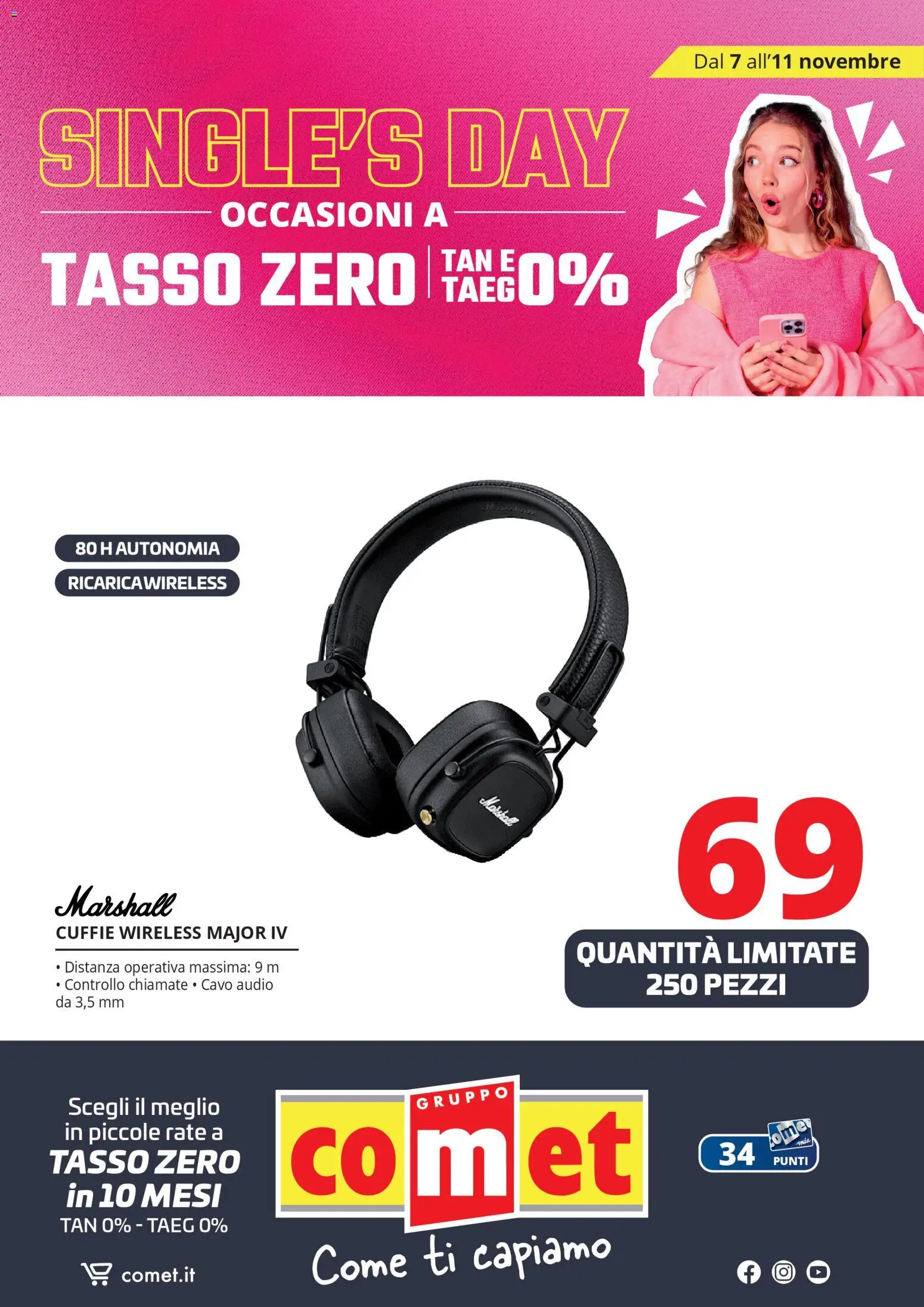 Volantino Comet del 07.11.2025 | Pagina: 17 | Prodotti: Audio, Cuffie, Cavo