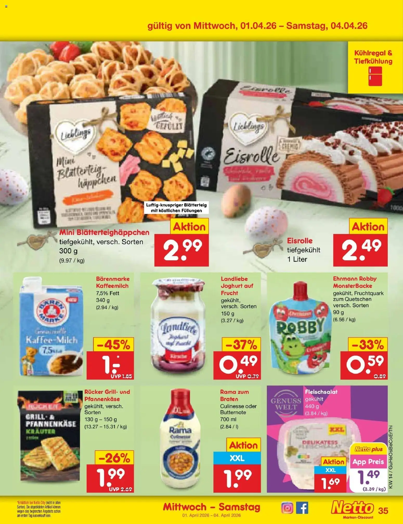 Netto Marken-Discount Prospekt Kremmen	 – gültig ab 29.03.2026 | Seite: 49 | Produkte: Grill, Rama, Joghurt