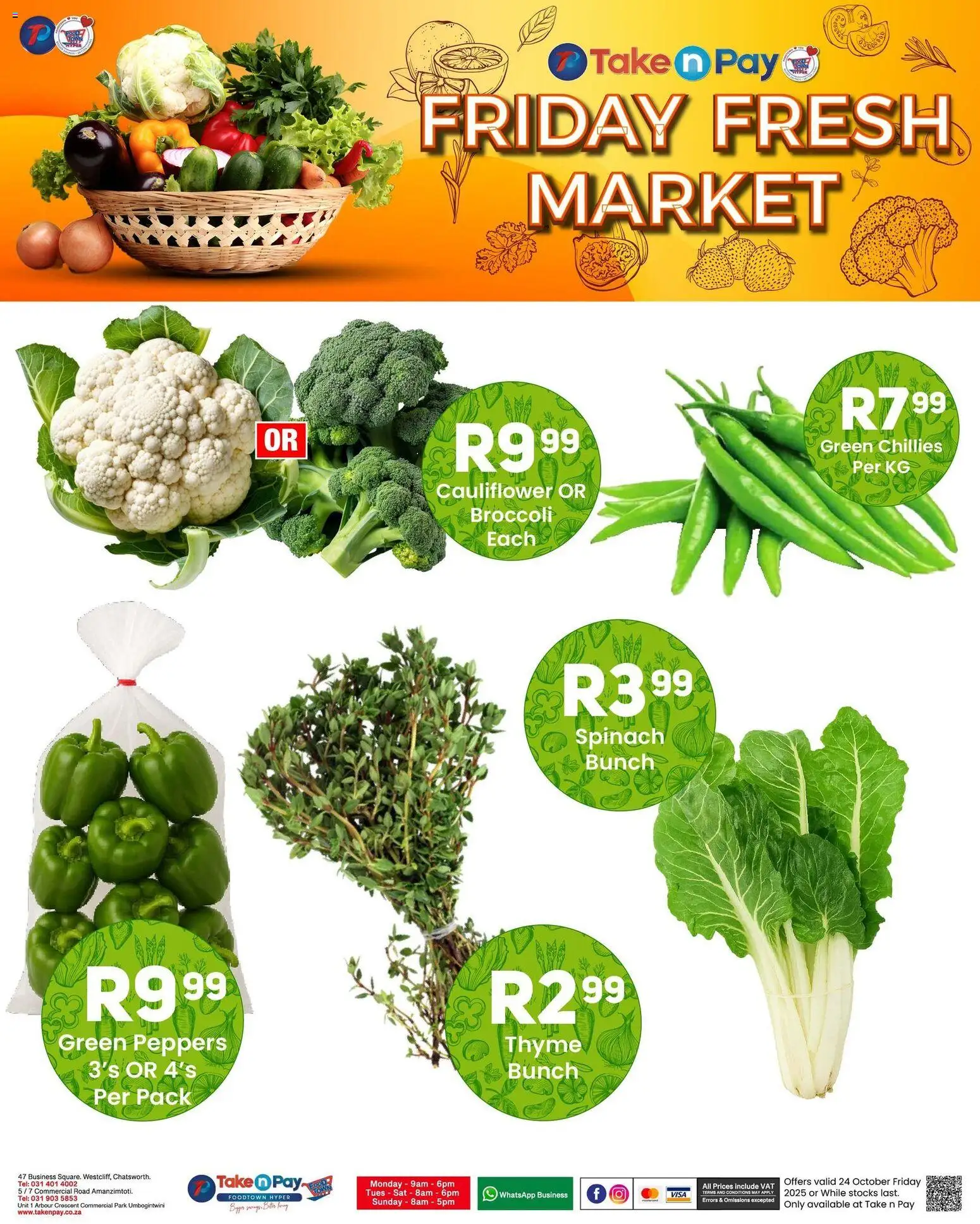 New Take n Pay catalogue – valid from 24.10.2025 | Page: 8 | Products: Cauliflower