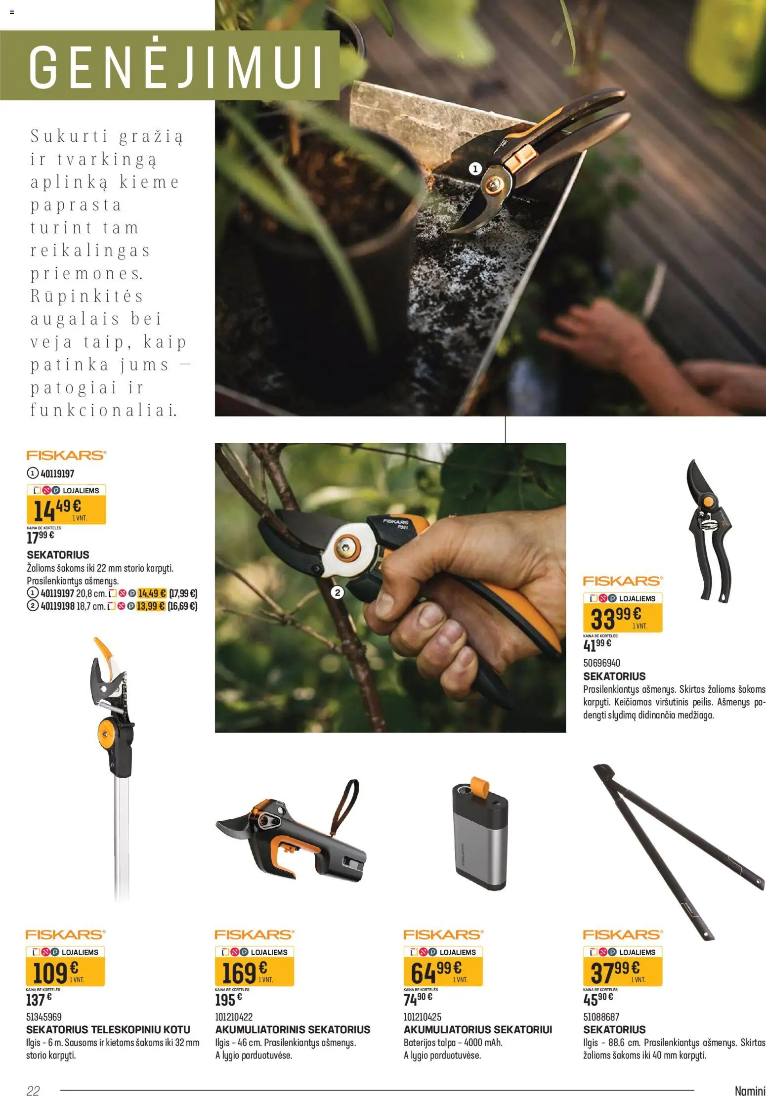 Senukai akcijos nuo 09.03.2026 | Puslapis: 22 | Prekių: Akumuliatorius