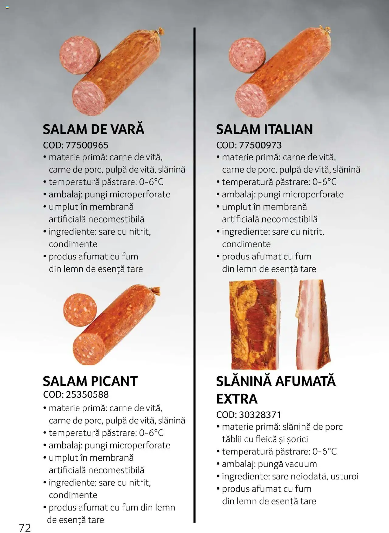 Catalog Selgros - Carne – valabil de la 27.04.2023 | Pagină: 72 | Produse: Salam, Carne De Vită, Sare, Usturoi