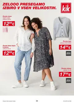 Kik katalog akcije – veljaven od 23.03.2026 | Stran: 5 | Izdelki: Bluza, Hlace, Obleka