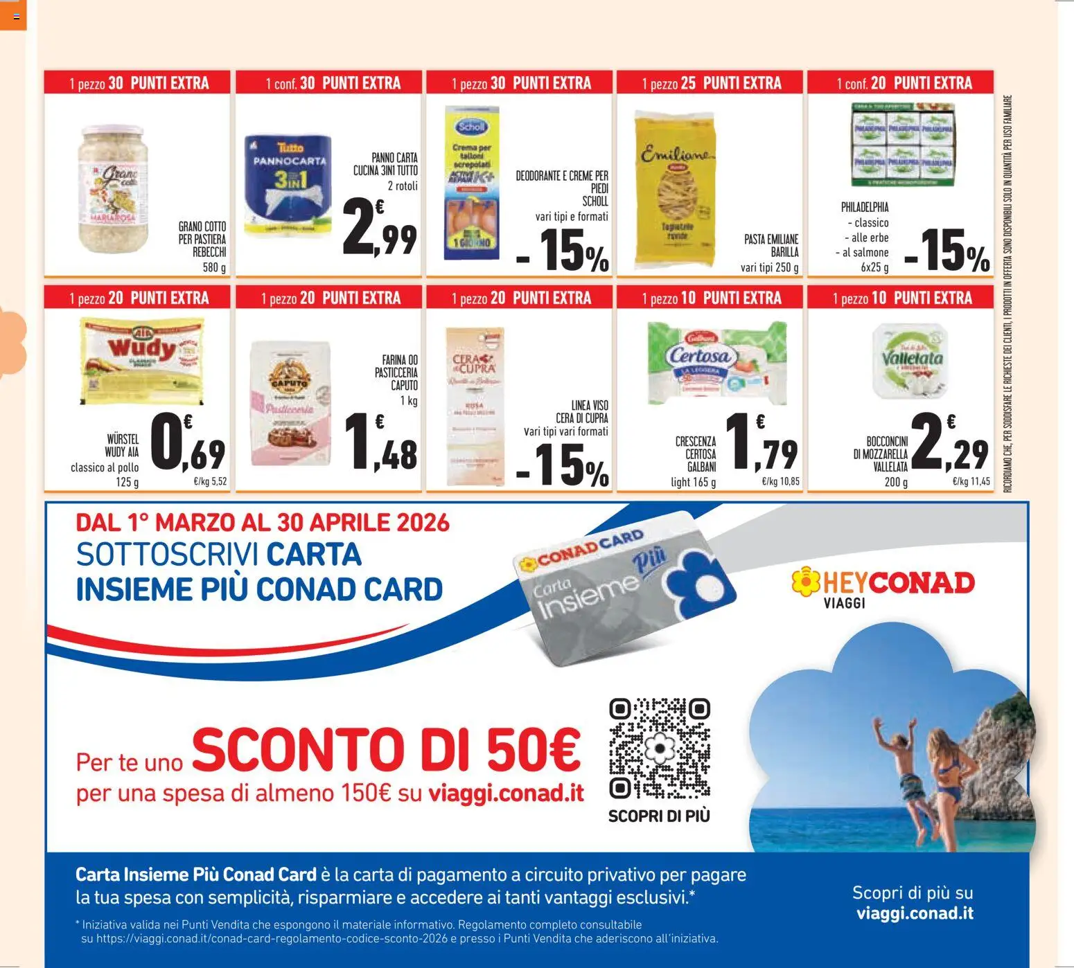 Volantino Conad del 25.03.2026 | Pagina: 39 | Prodotti: Deodorante, Pollo, Tè, Farina