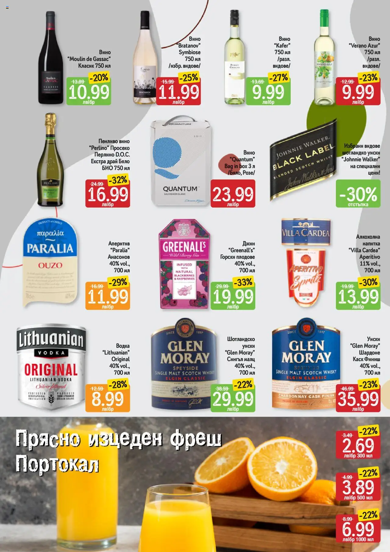  | Страница: 7 | Продукти: Джин, Вино, Бяло вино, Червено вино