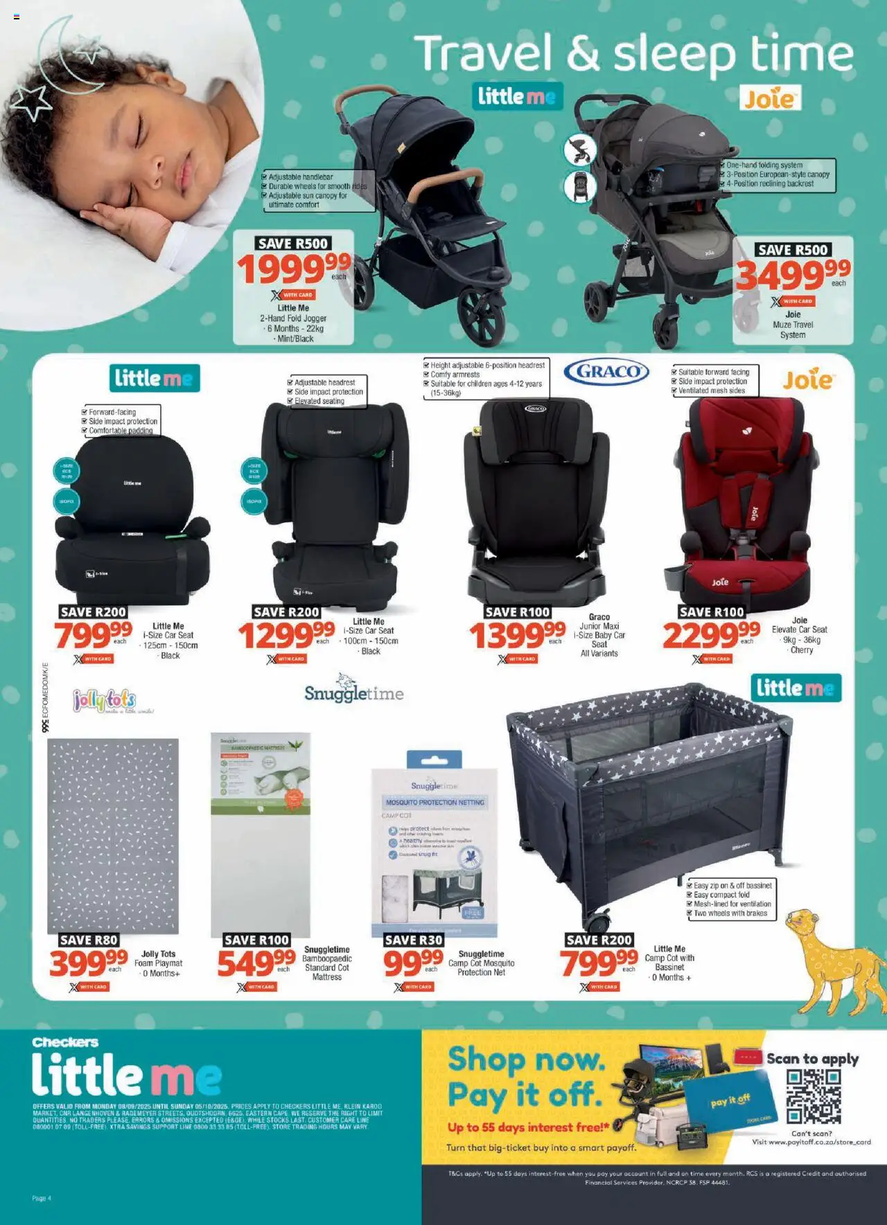 New Checkers catalogue – valid from 08.09.2025 | Page: 4 | Products: Jogger, Mattress, Foam