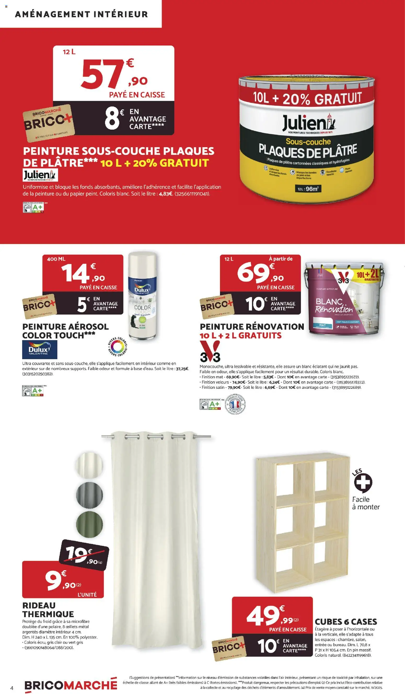 {H1} | Page: 4 | Produits: Four, Rideau thermique, Plâtre, Étagère