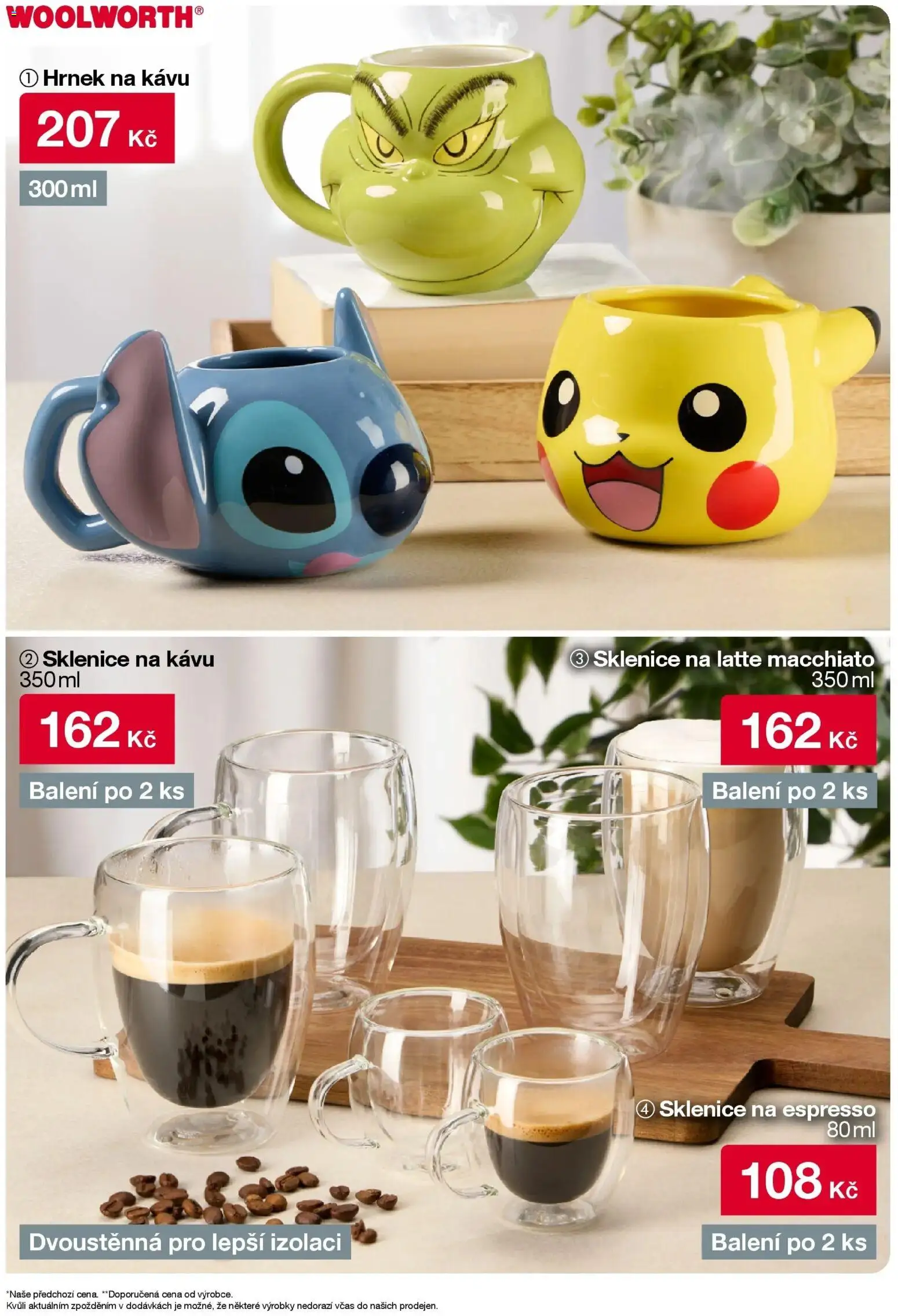 Woolworth leták od 12.12.2025 | Strana: 8 | Produkty: Hrnek, Sklenice na latte, Sklenice