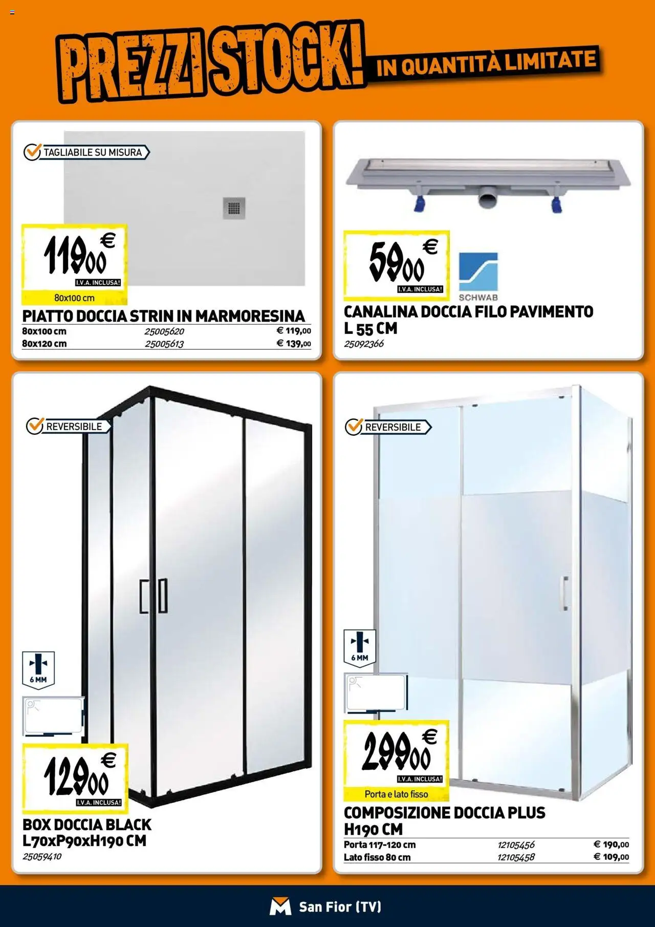 Volantino TECNOMAT del 30.07.2025 | Pagina: 2 | Prodotti: Box doccia, TV, Piatto, Doccia