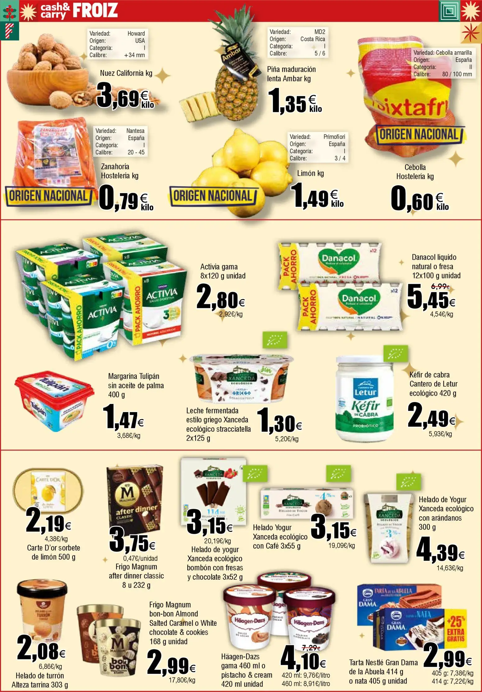 Froiz - Folleto Cash │ válido desde el 18.12.2025 | Página: 10 | Productos: Leche, Piña, Fresas, Helado