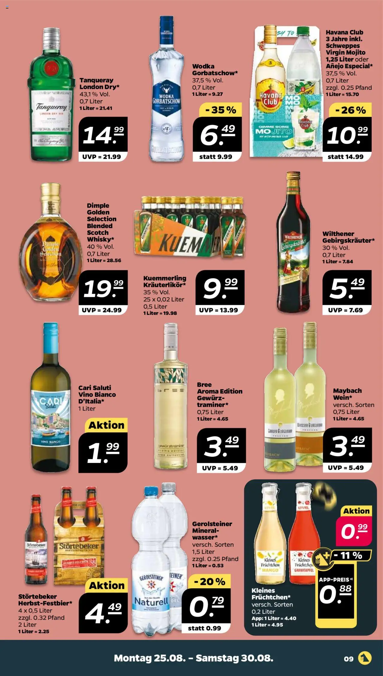 Netto Prospekt 	 - gültig ab dem 25.08.2025 | Seite: 9 | Produkte: Granatapfel, Schweppes, Kuemmerling, Mango
