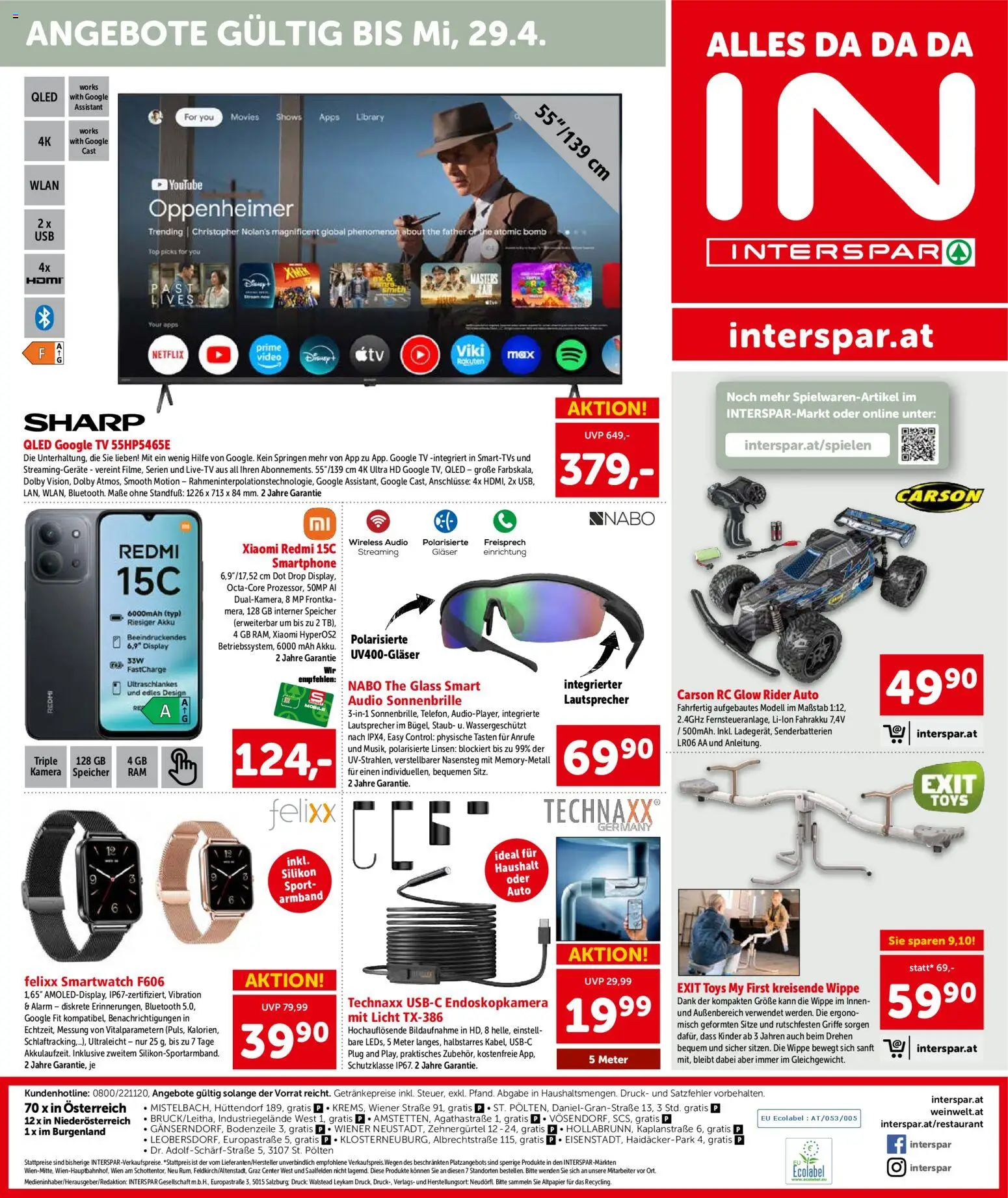 Interspar Flugblatt - Niederösterreich gültig ab 09.04.2026 | Seite: 25 | Produkte: Smartphone, Video, Audio, Lautsprecher