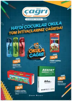 27.08.2025 tarihinden itibaren geçerli olan Çağrı Market kataloğu önizlemesi