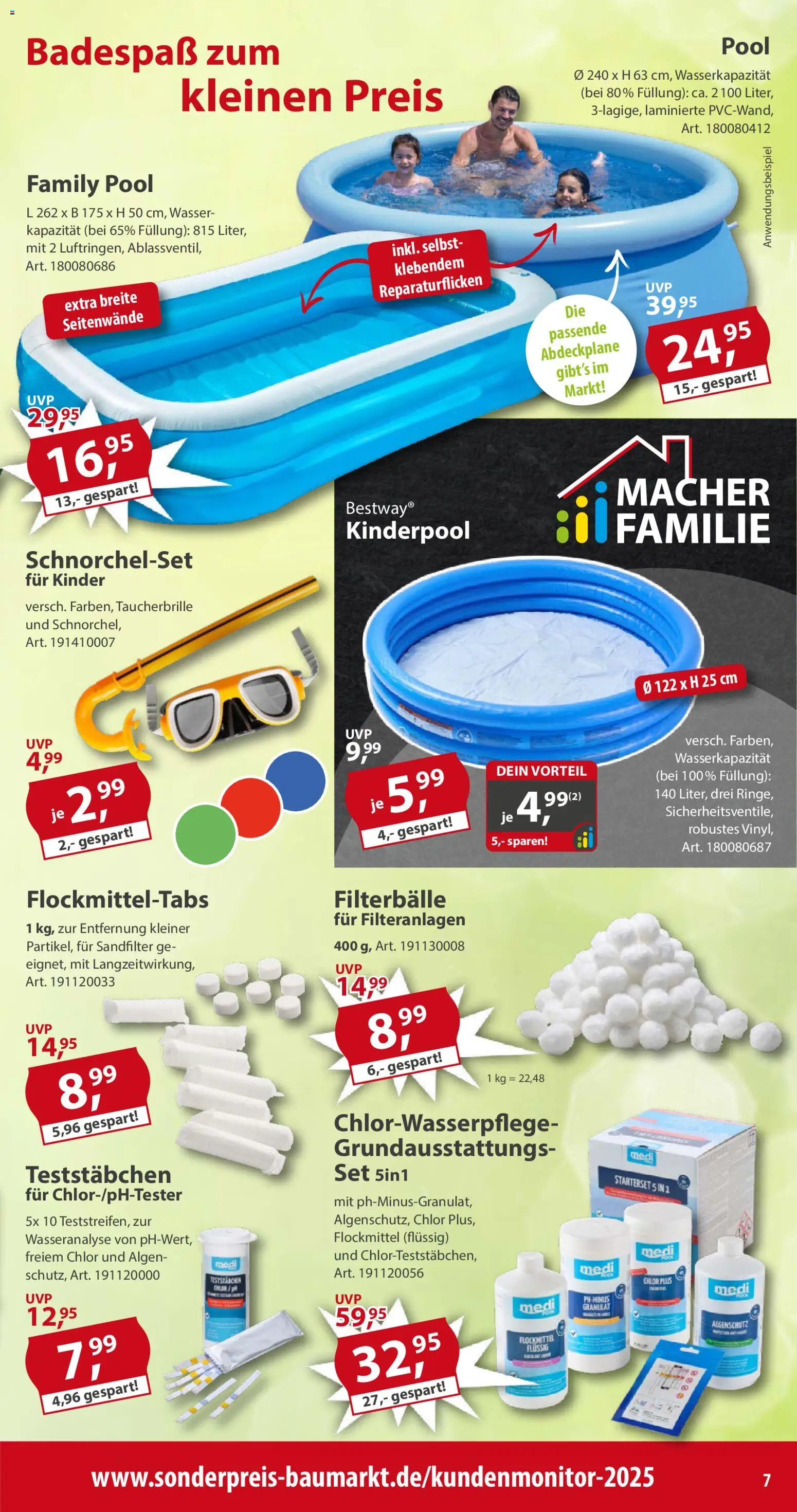 Sonderpreis Baumarkt Prospekt 	 – gültig ab 25.04.2026 | Seite: 7 | Produkte: Wasser