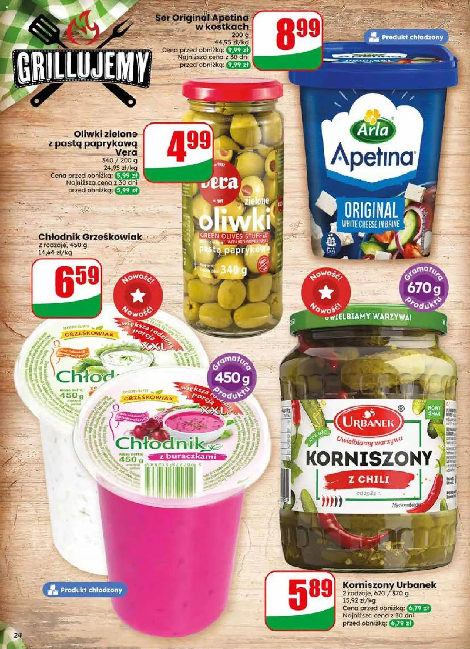Dino gazetka od 22.04.2026 | Strona: 24 | Produkty: Chili, Oliwki zielone, Korniszony z chili, Warzywa