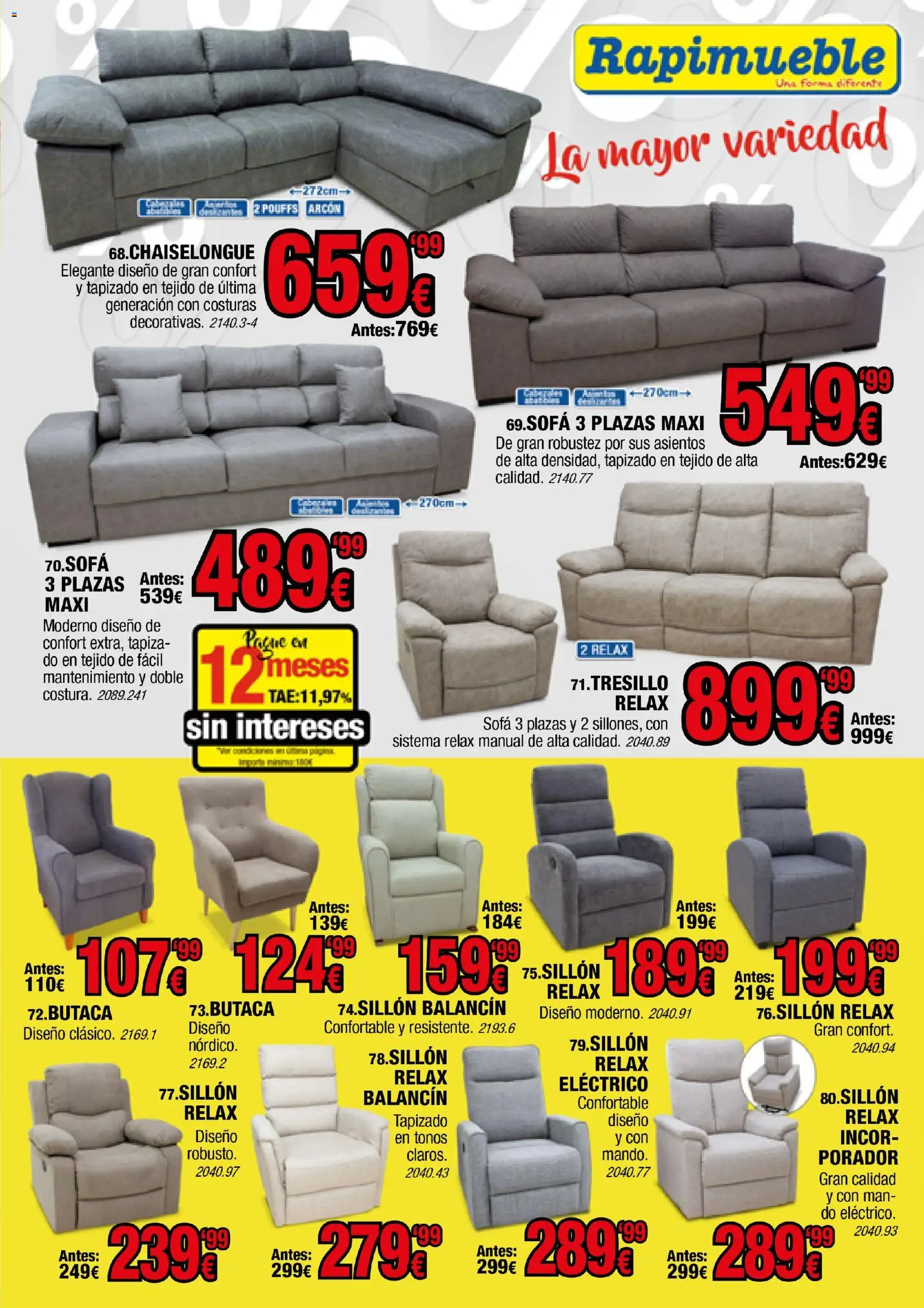 Rapimueble - folleto │ válido desde el 12.01.2026 | Página: 9 | Productos: Sofá
