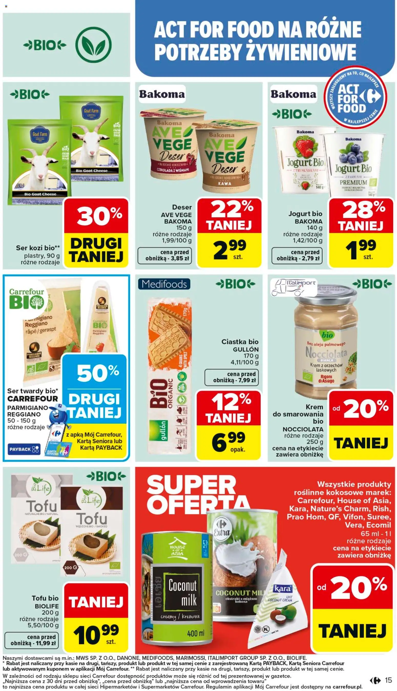 Carrefour Gazetka od 02.02.2026 | Strona: 17 | Produkty: Karta, Tofu, Ciastka, Krem
