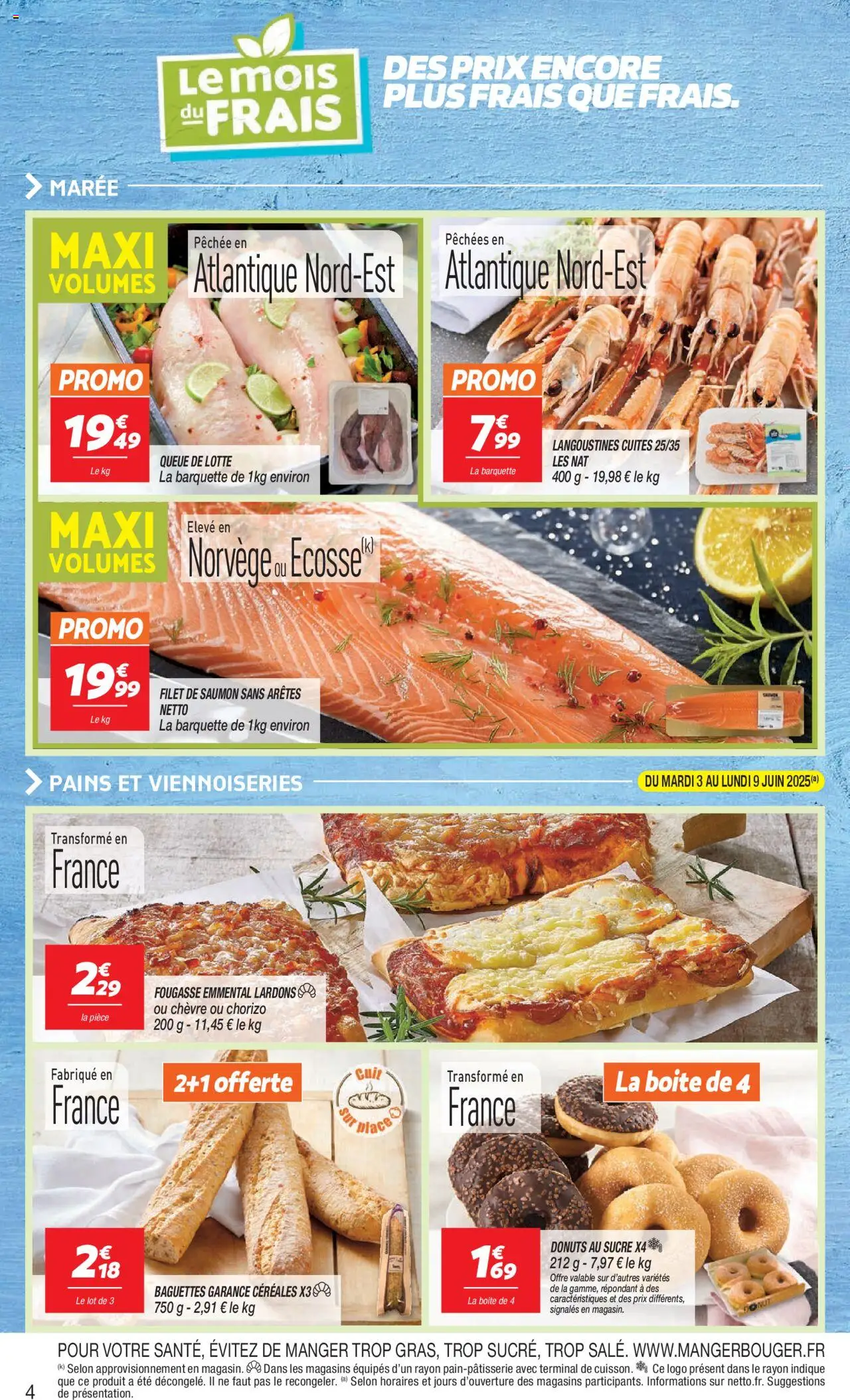  | Page: 4 | Produits: Chorizo, Sucre, Emmental, Saumon