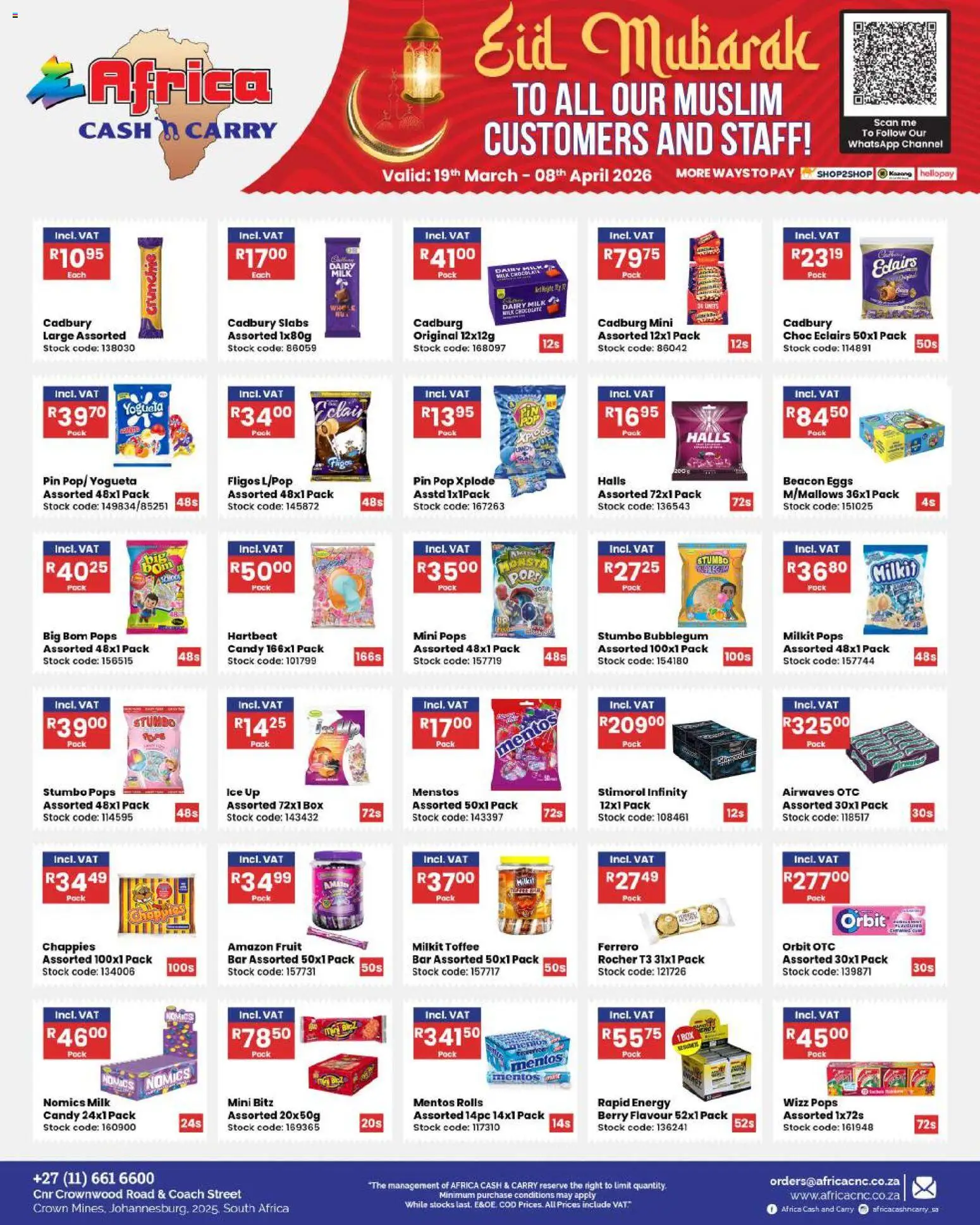 New Africa Cash & Carry catalogue – valid from 19.03.2026 | Page: 17 | Products: Box, Chocolate, Stock, Fruit