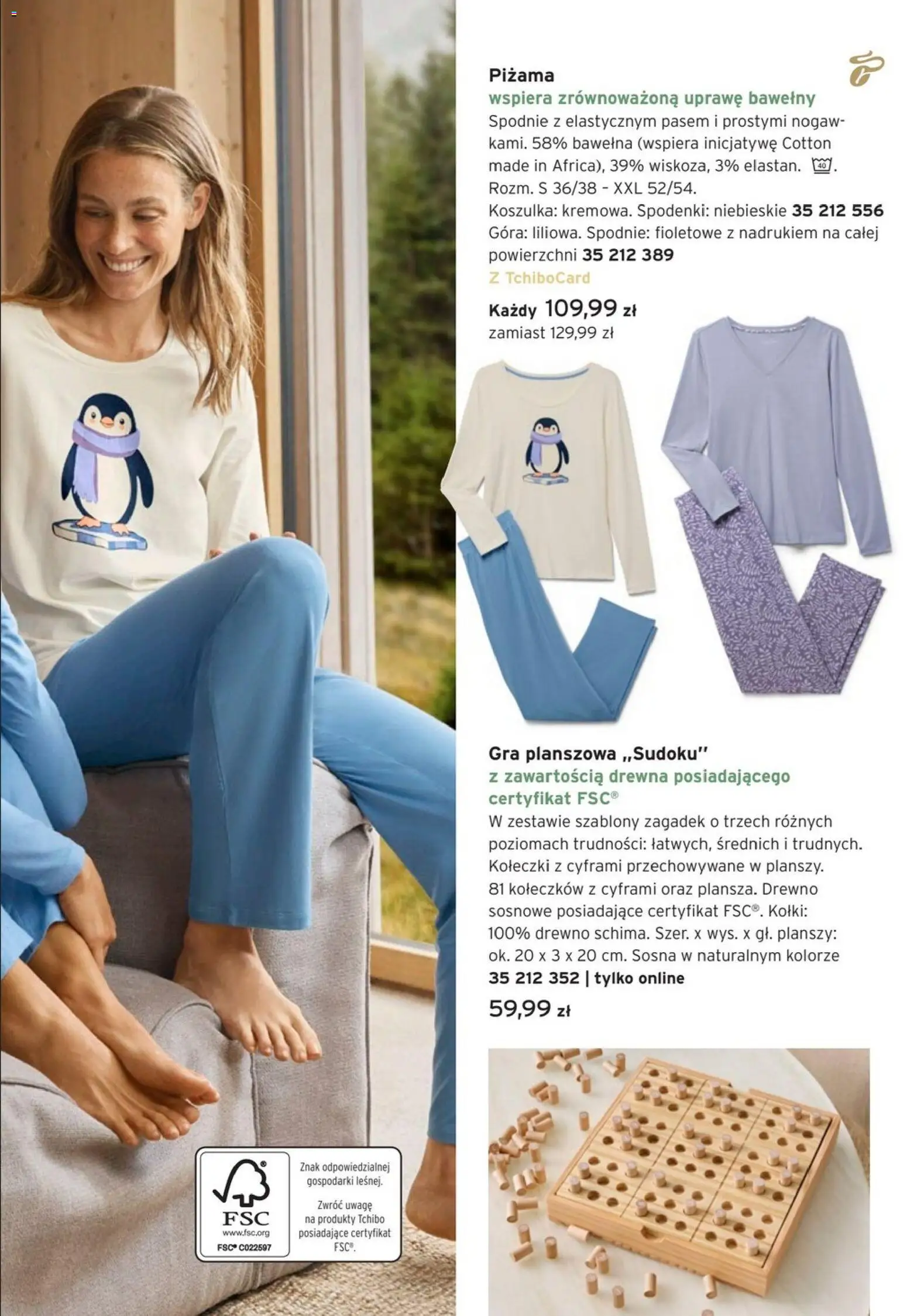 Tchibo promocje od 09.12.2025 | Strona: 9 | Produkty: Spodnie, Piżama, Gra, Tchibo