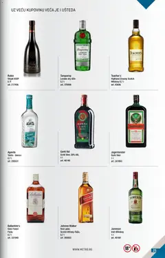 Metro katalog BMPL - pregled Metro kataloga - važi od 01.04.2026 | Strana: 25 | Proizvode: Liker, Džin, Dry gin, Gin