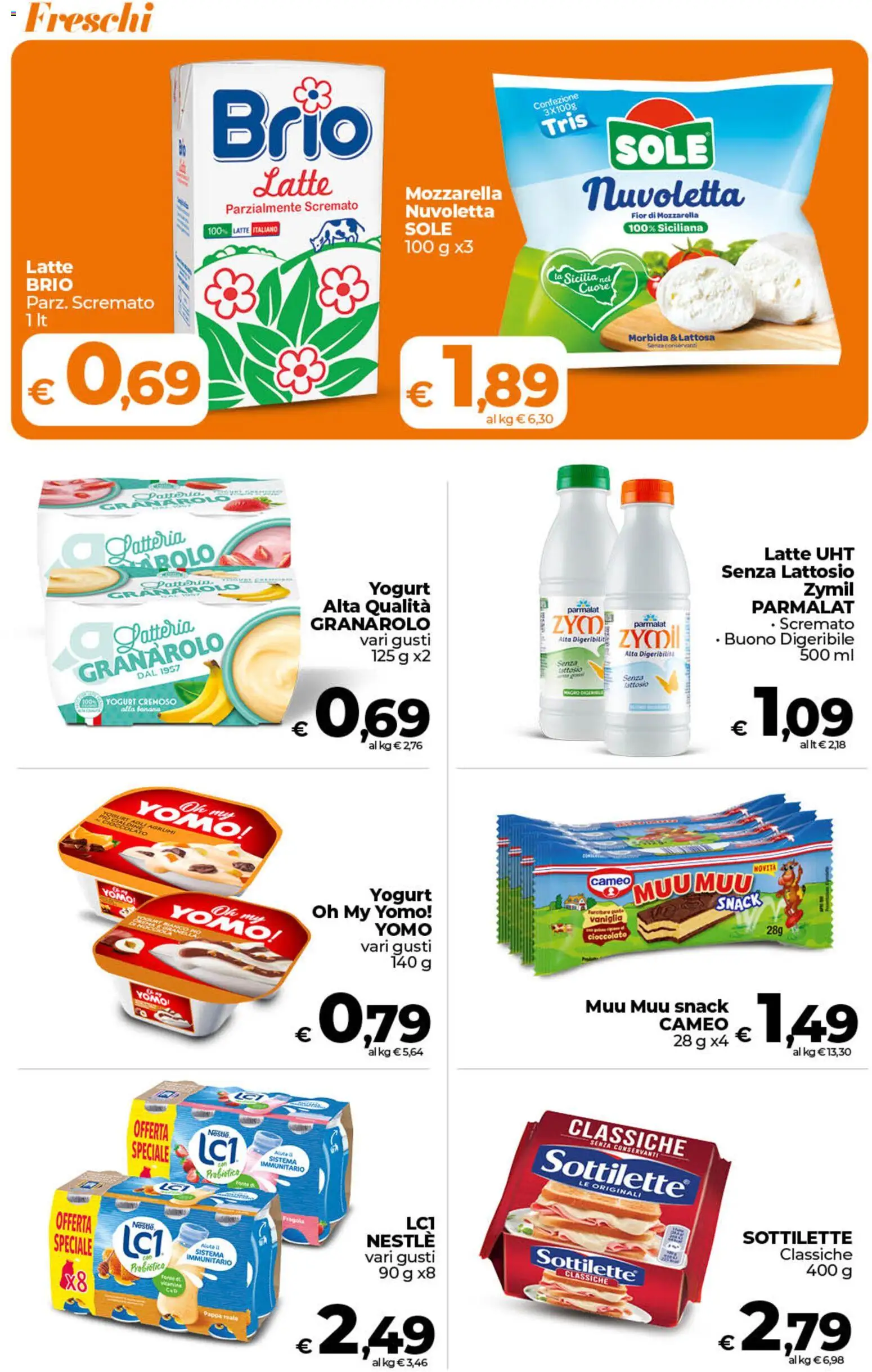 Volantino Ipercoop del 28.04.2026 | Pagina: 14 | Prodotti: Yogurt, Mozzarella, Latte, Agrumi